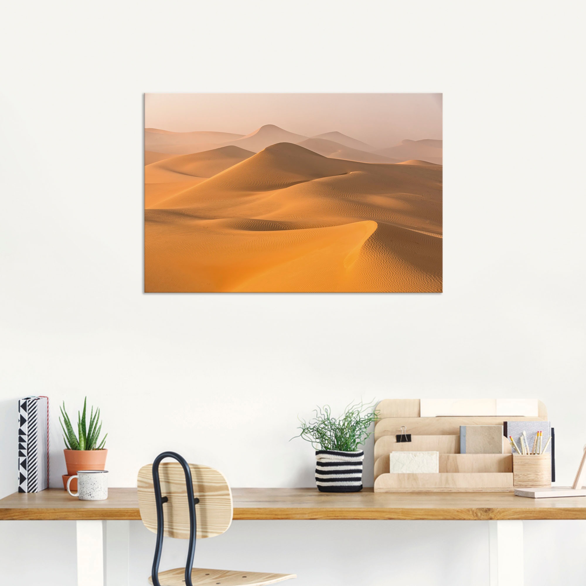 Artland Wandbild »Nebel in der Rub al Khali Wüste«, Wüstenbilder, (1 St.), als Alubild, Outdoorbild, Leinwandbild in verschied. Größen