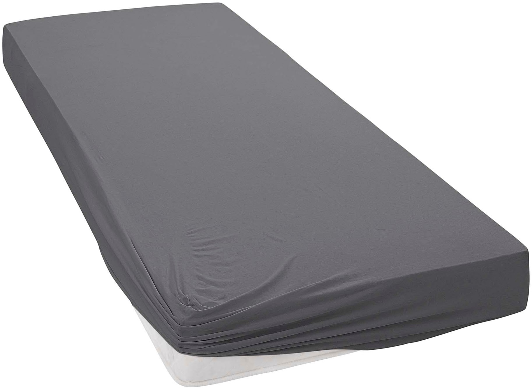 Janine Spannbettlaken »MAKO-FEINJERSEY 5007« aus 100% Baumwolle, für Matratzen bis 26 cm Höhe