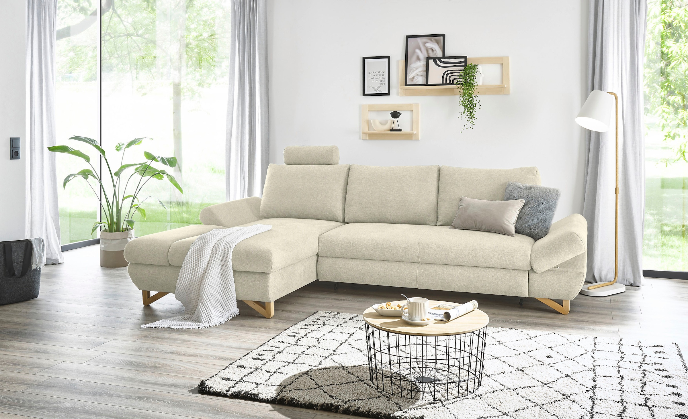 INOSIGN Schlafsofa »City/Giron«, komfortable Bettfunktion (Liegefläche 245 x 138 cm), sowie Bettkasten