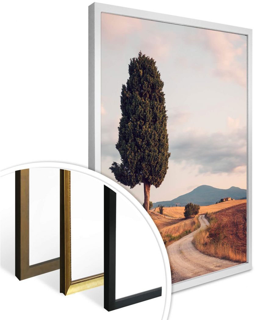 Wall-Art Poster »Zypressenweg«, Landschaften, (1 St.), Poster, Wandbild,  Bild, Wandposter kaufen bei OTTO