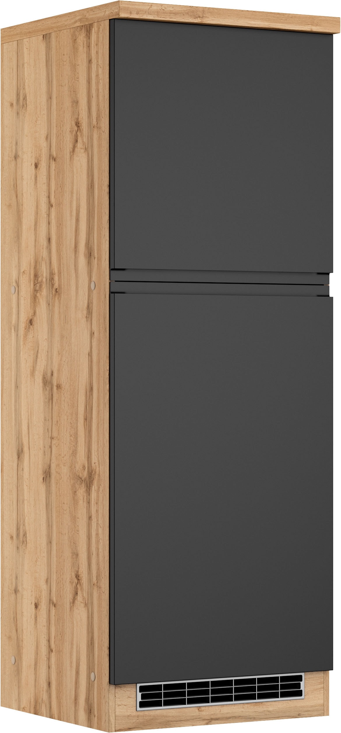 KOCHSTATION Kühlumbauschrank »KS-Virginia,neu in verbesserter Ausführung« Stauraum, Softclose,  Breite 60 cm, Höhe 165 cm, Nische für Kühlschrank: B/H/T 56/88/55 cm