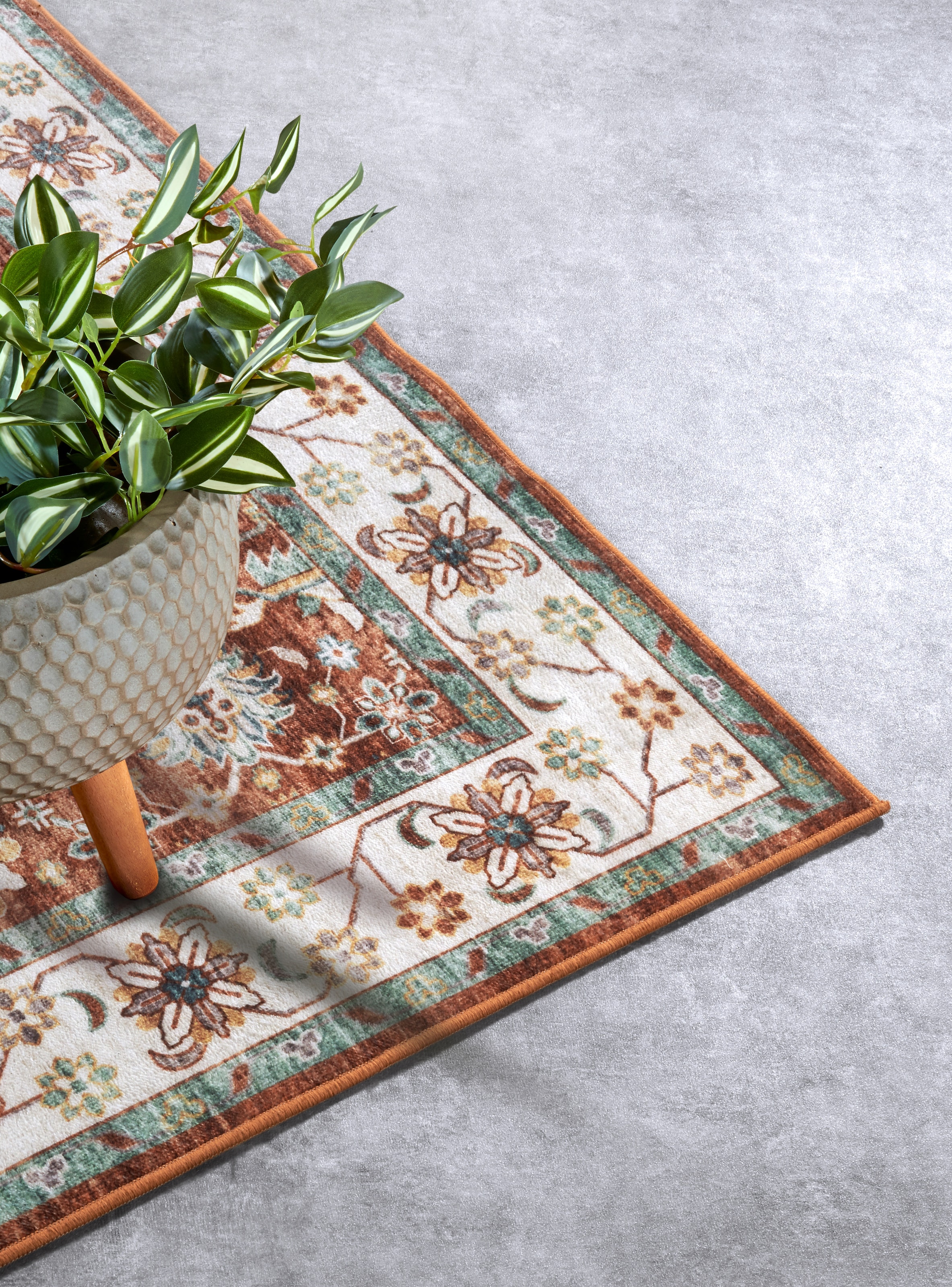 ELLE DECORATION Teppich »Saveh« rechteckig 5 mm Höhe Kurzflor, Anti Rutsch, Vintage, Klassisch, Wohnzimmer, Flur