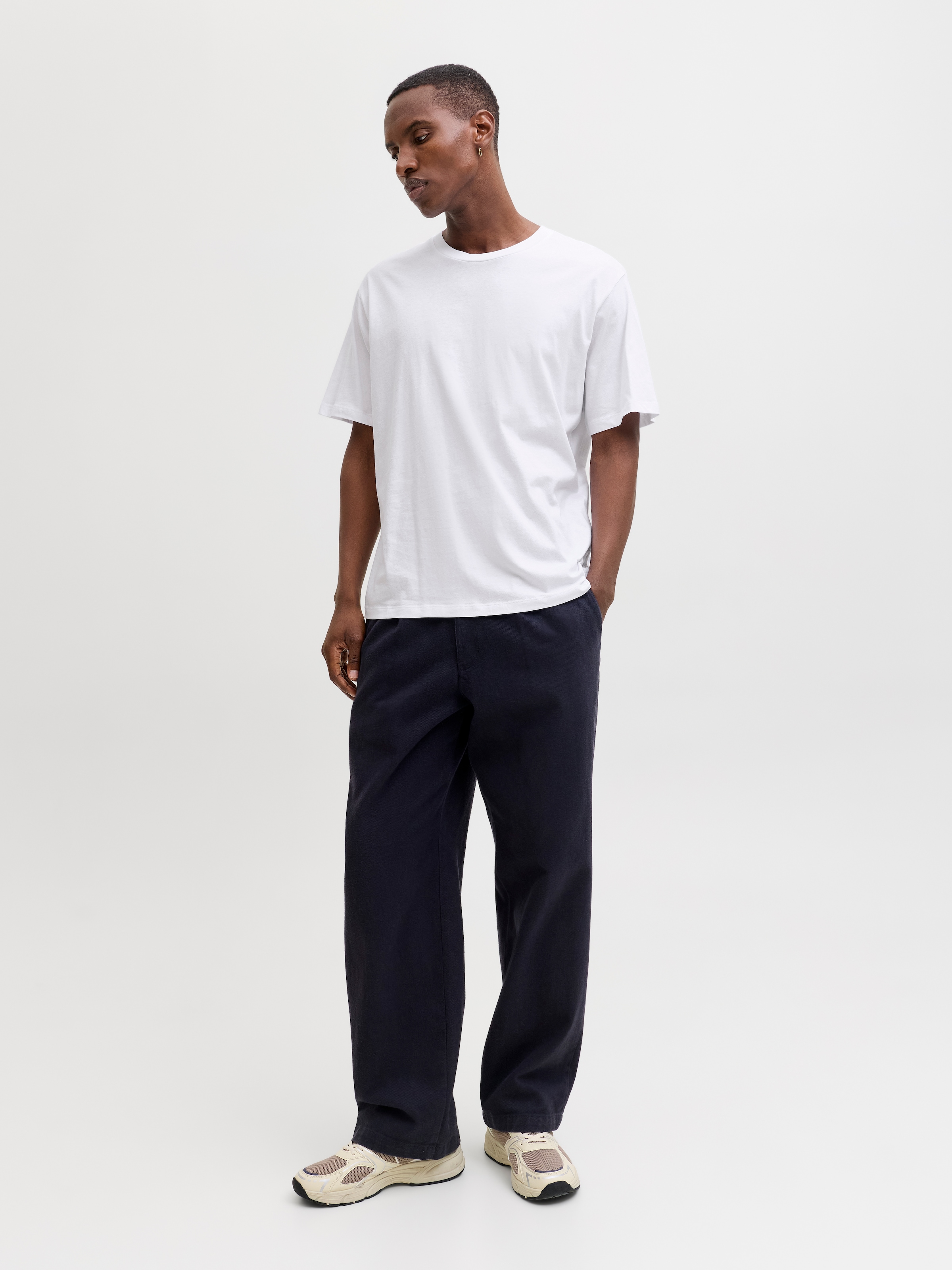 Jack & Jones Kurzarmshirt »JJHUGO LOOSE TEE SS CREW NECK 3PK MP« Baumwolle, loose fit