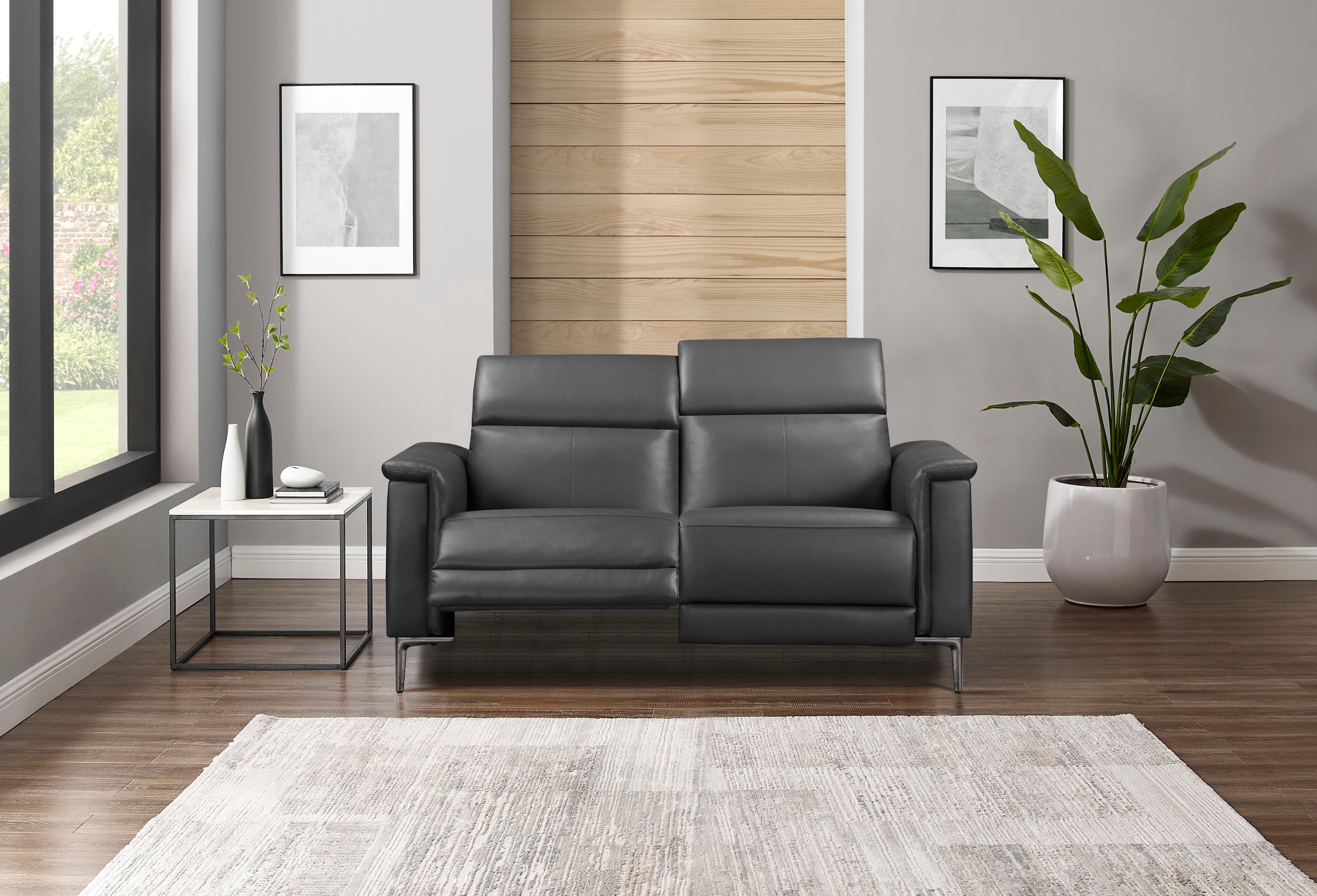 Home affaire 2-Sitzer »Lund« manueller od. elektrischer Relaxfunktion und USB-C,