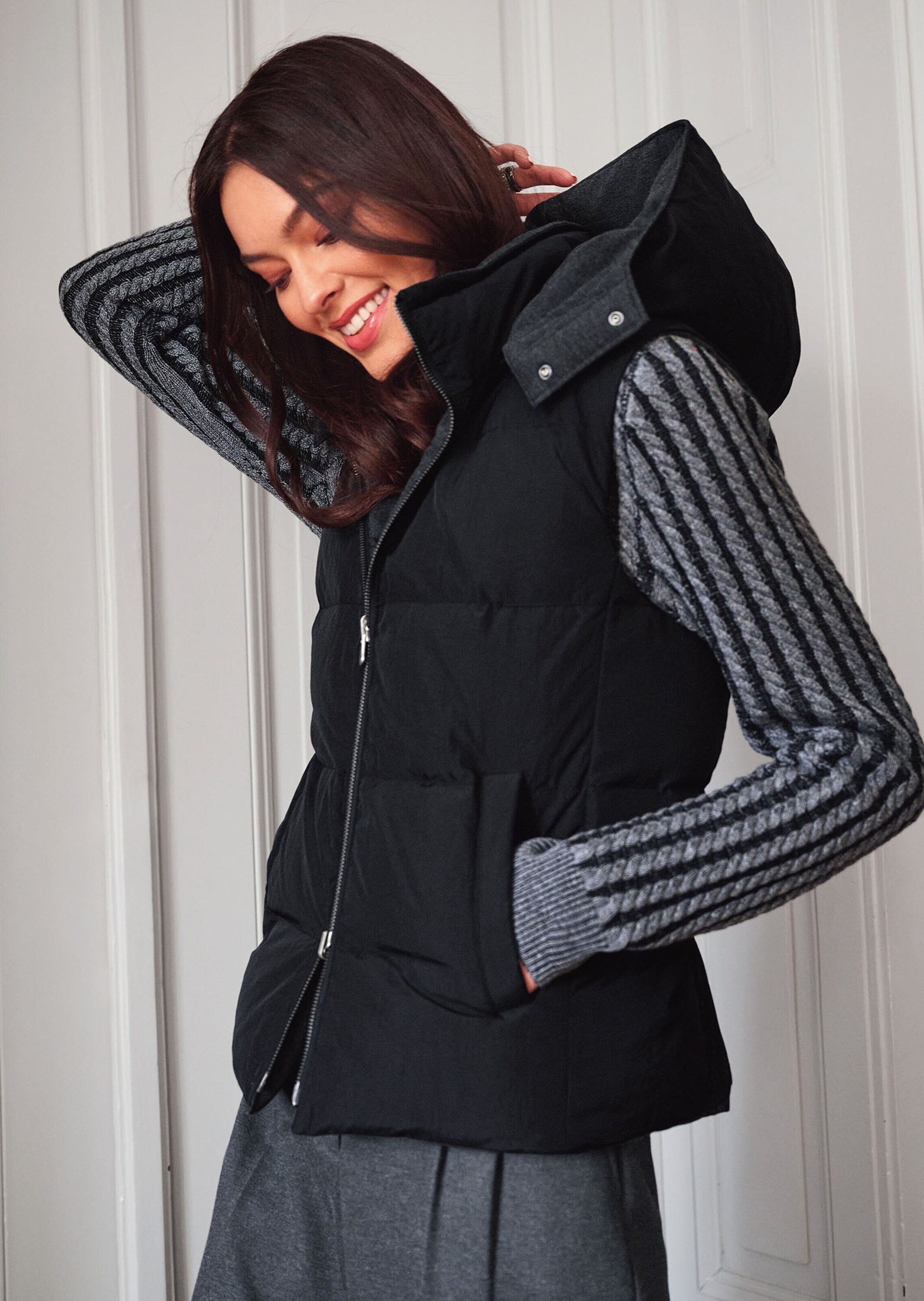 MADELEINE Kurzweste »Weste Wattierte Wendeweste«