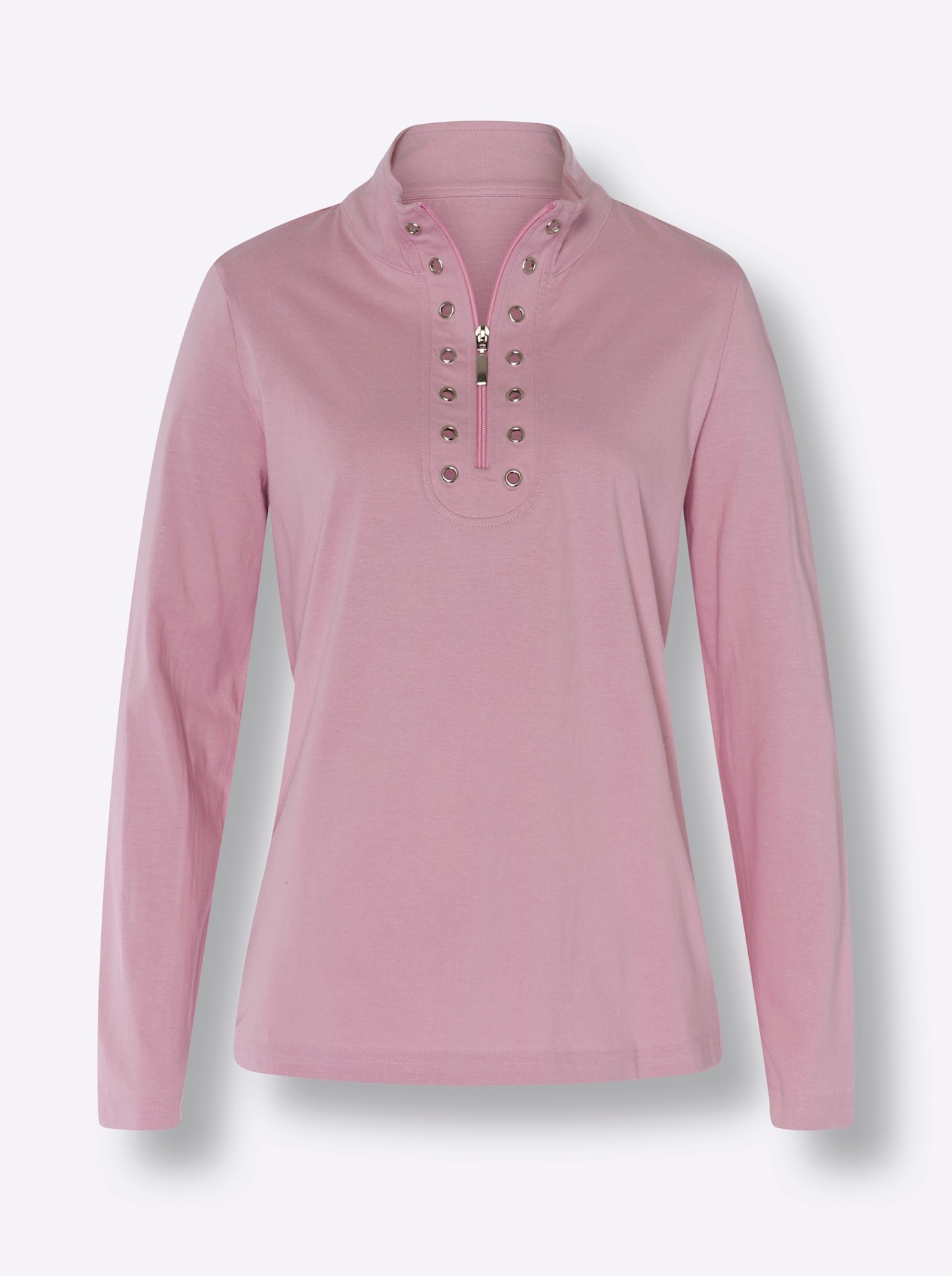 Classic Basics Stehkragenshirt »Langarm-Shirt«, (1 tlg.)