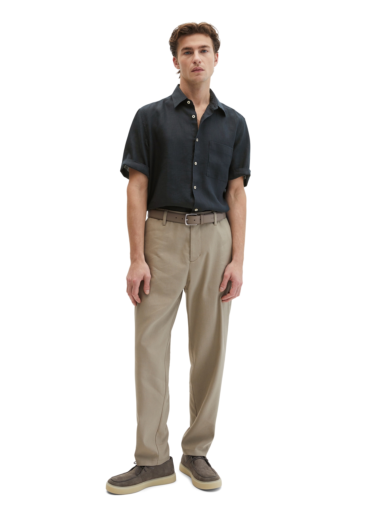 Marc O'Polo Leinenhemd mit aufgesetzter Brusttasche