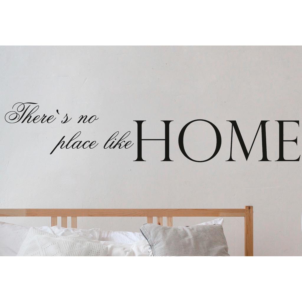 queence Wandtattoo »There's no place like Home«, hohe Klebkraft