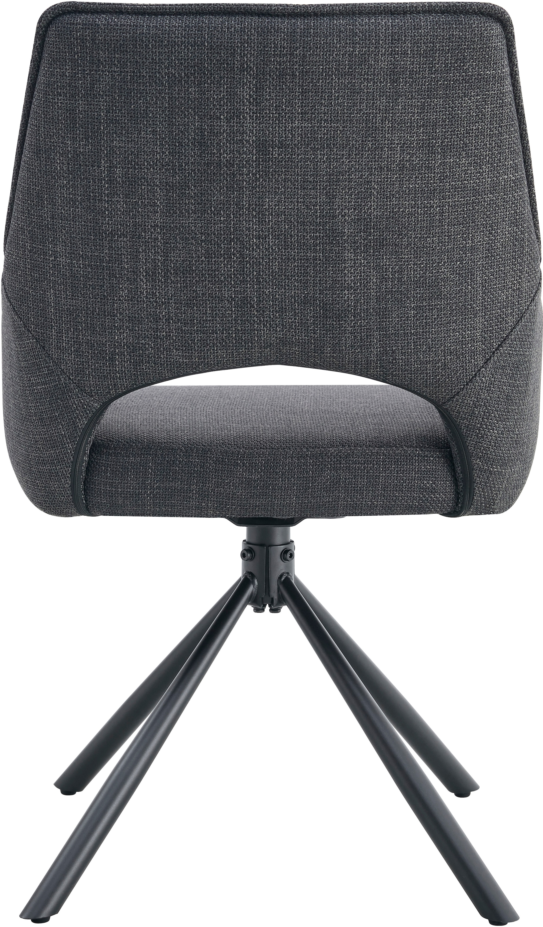 Home affaire Drehstuhl »BELLEVILLE, 2er Set, mit Metallgestell in matt schwarz« (Set) 2 Stk.