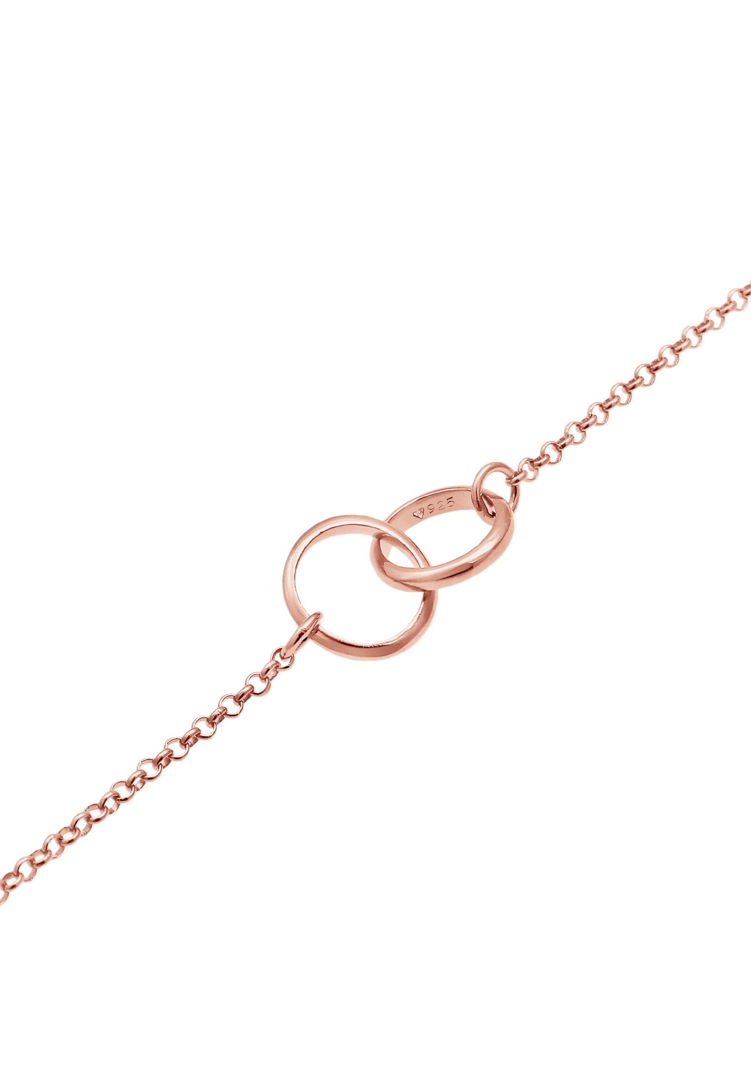 Elli Armkette »Armband Kreise Ringe Verbunden Basic 925 Silber«