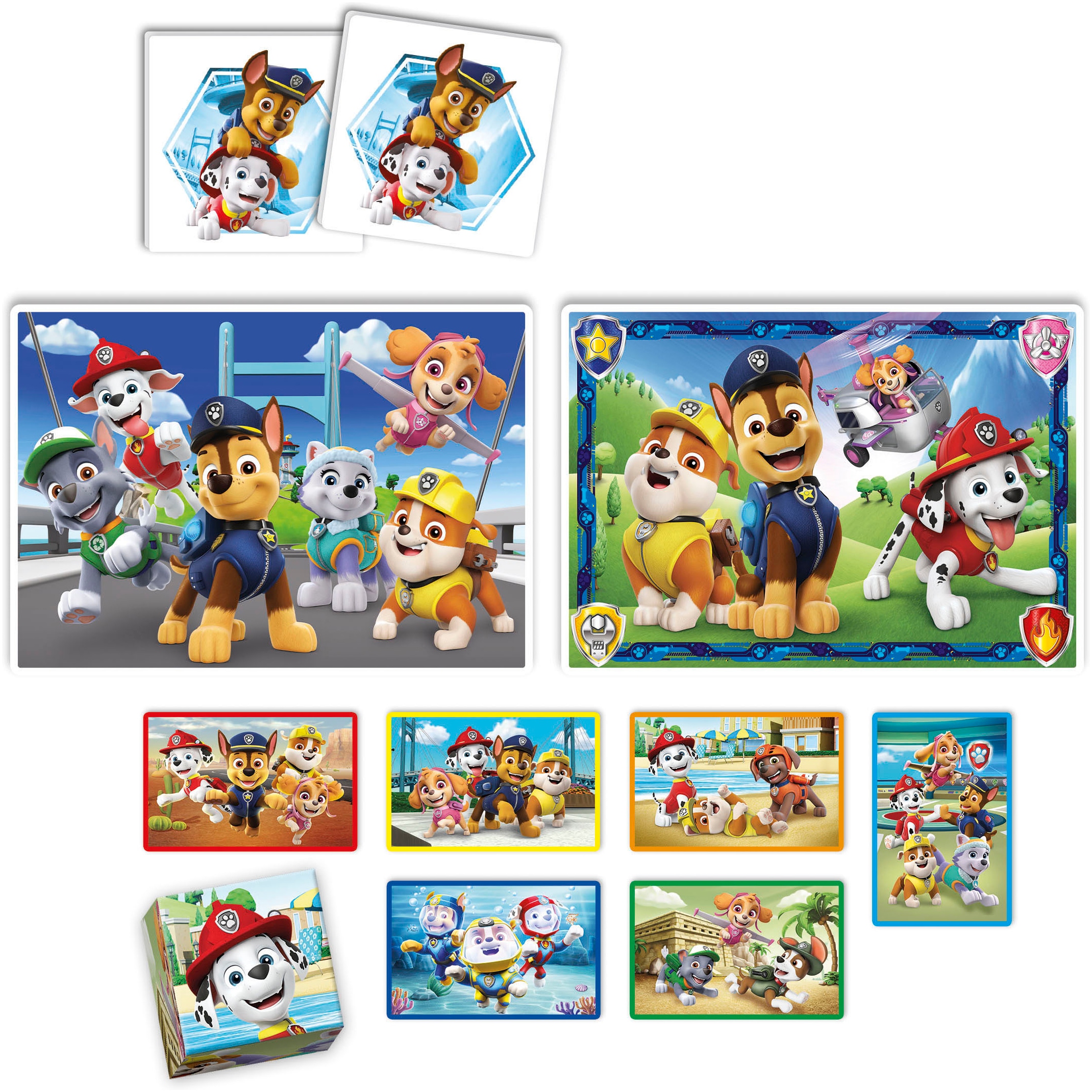 Clementoni® Puzzle »Edukit, 4n1, Paw Patrol«, Made in Europe