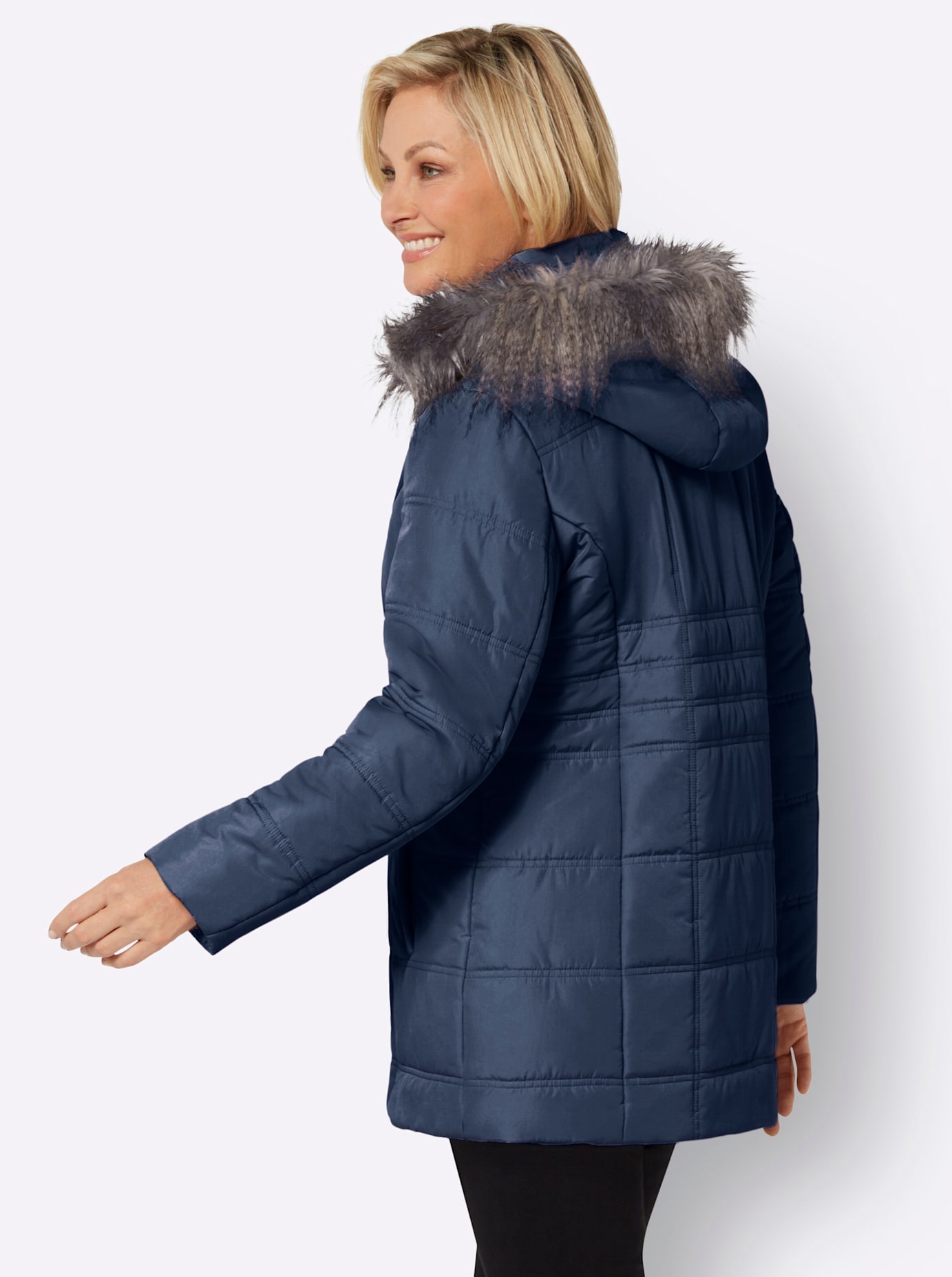 Classic Basics Steppjacke, mit Kapuze