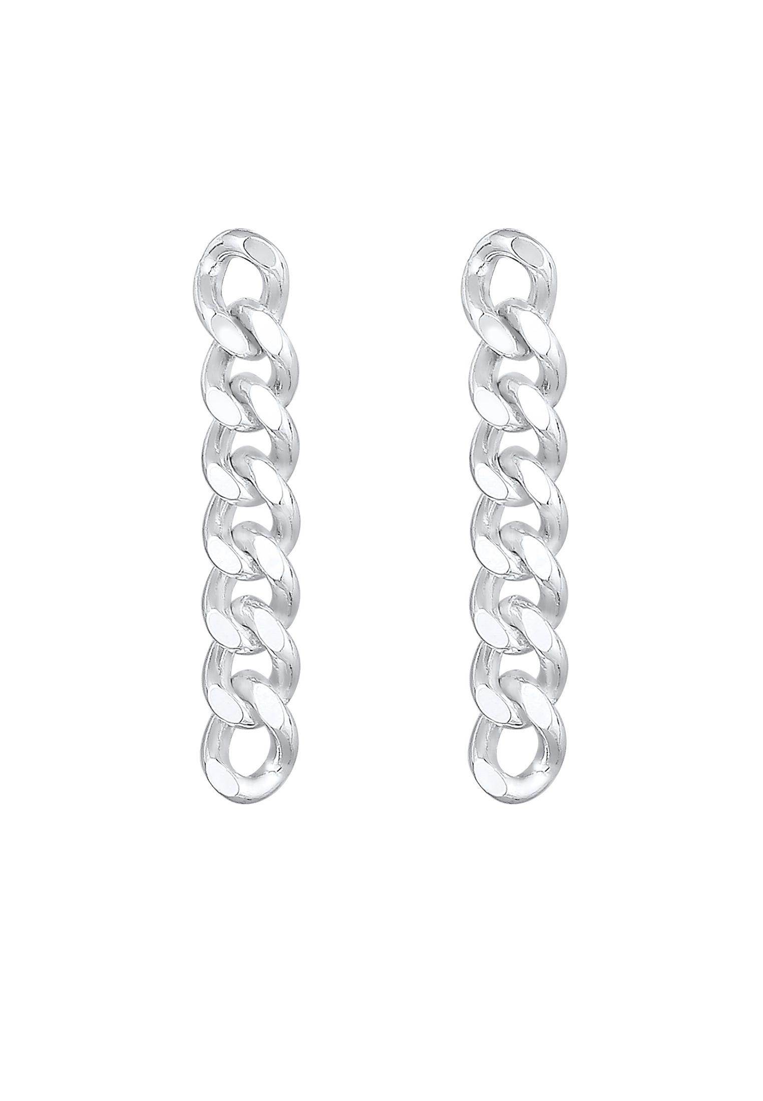 Elli Paar Ohrstecker »Ohrringe Hänger Panzerkette Trend Blogger Cool 925 Silber«
