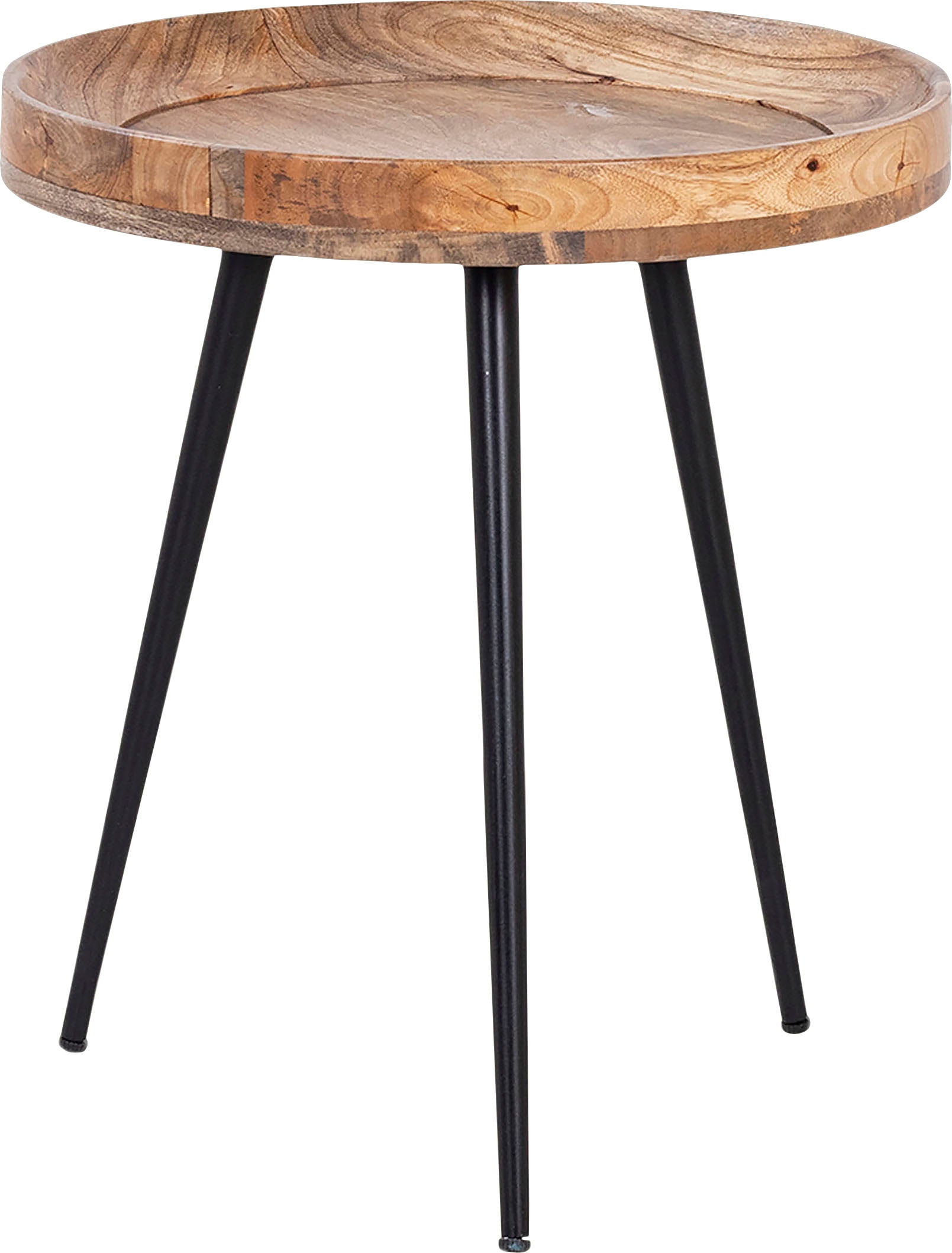 Beistelltisch »Ava«, Massive runde Tischplatte, Durchmesser 38 oder 45 cm