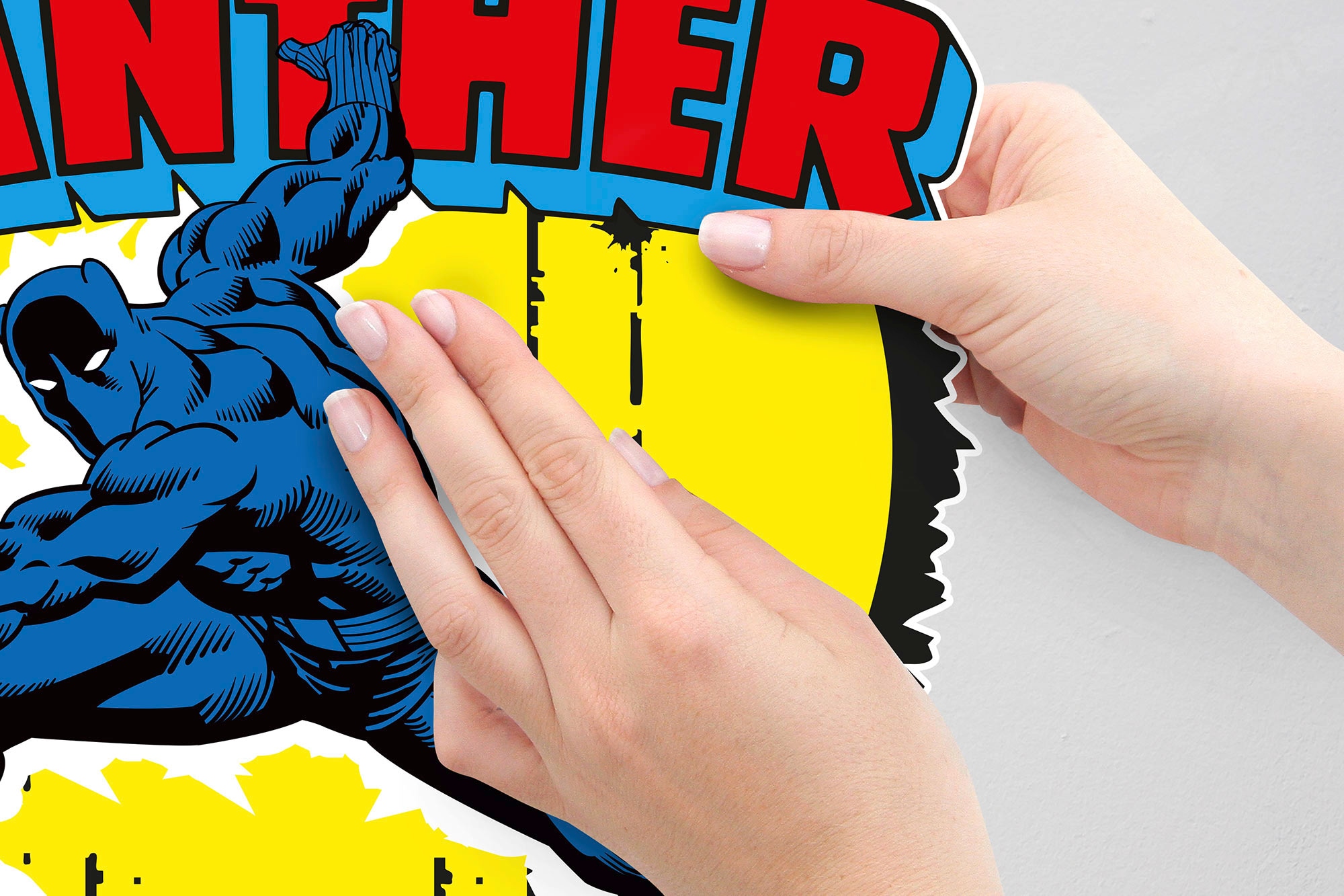 Komar Wandtattoo »Black Panther Comic Classic - Größe 50 x 70 cm«, (1 St.), selbstklebend, Wandsticker, Kinderzimmer