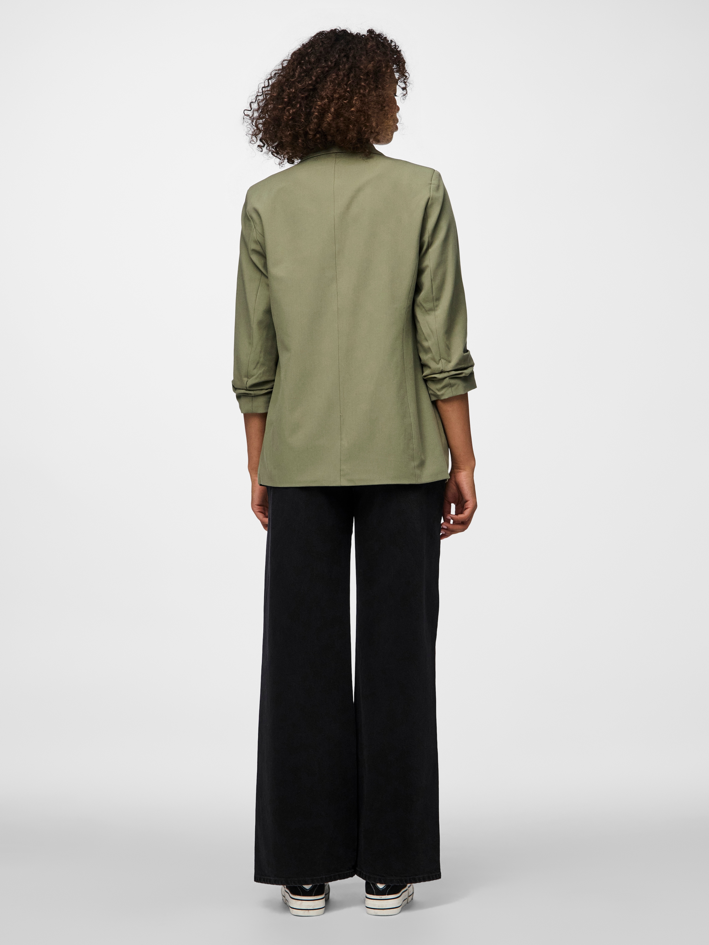 pieces Blusenblazer »PCBOSELLA 3/4 BLAZER NOOS« Materialmix, regular fit