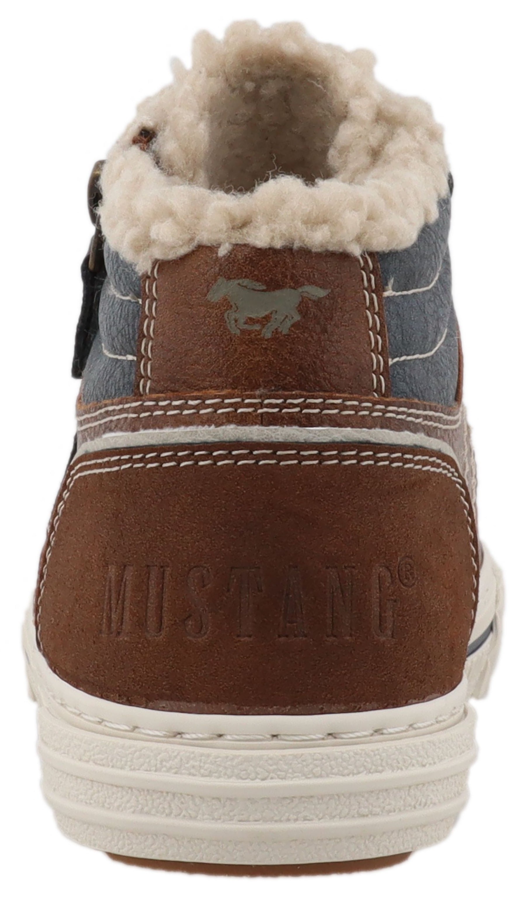 Mustang Shoes Sneaker »Ezio«  High Top Sneaker, Schnürboots mit Reißverschluss