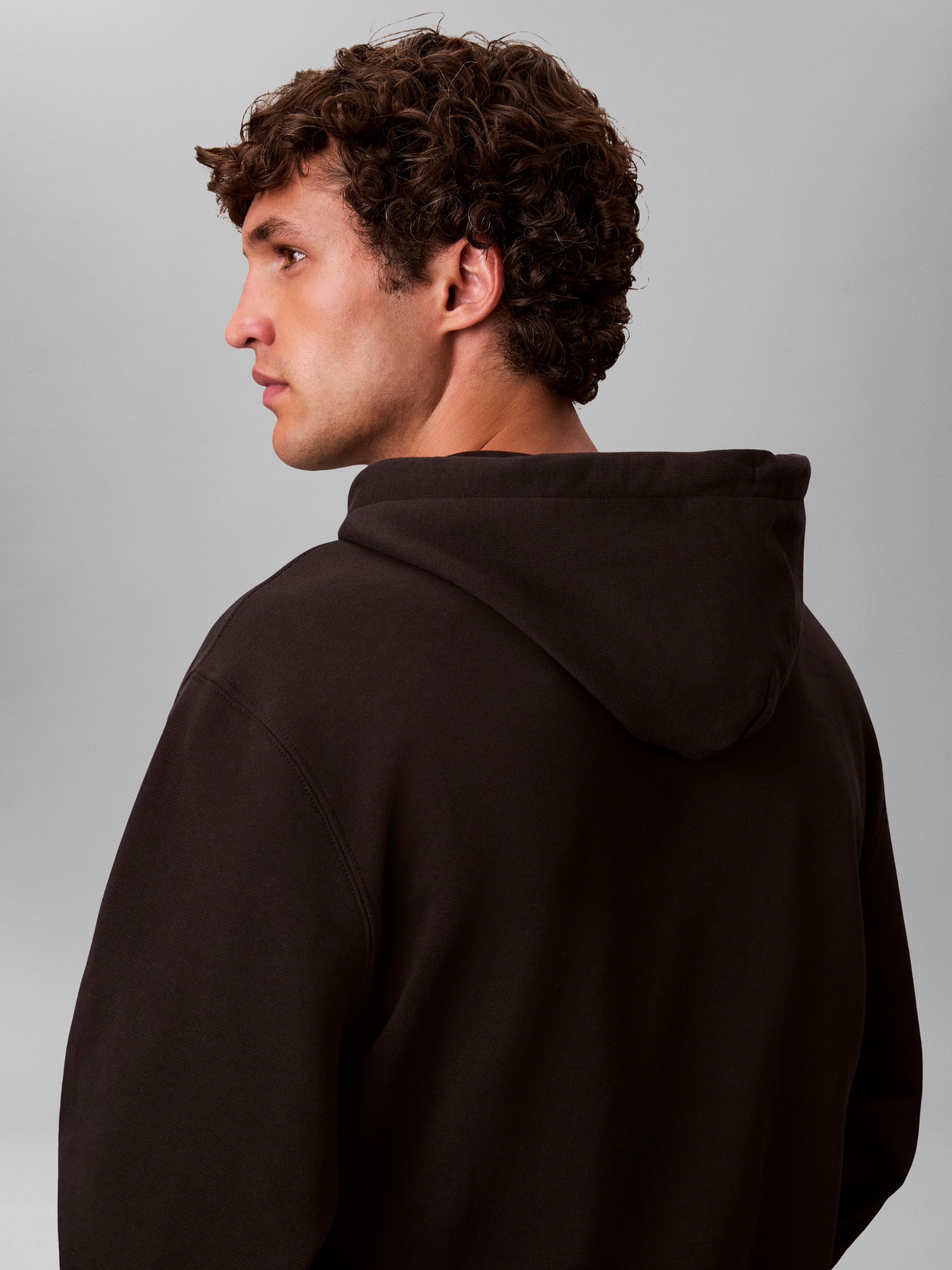 Calvin Klein Sweatshirt »LS EU 350TERRY MICRO MONOLOGO HO«, Kapuze, regular fit
