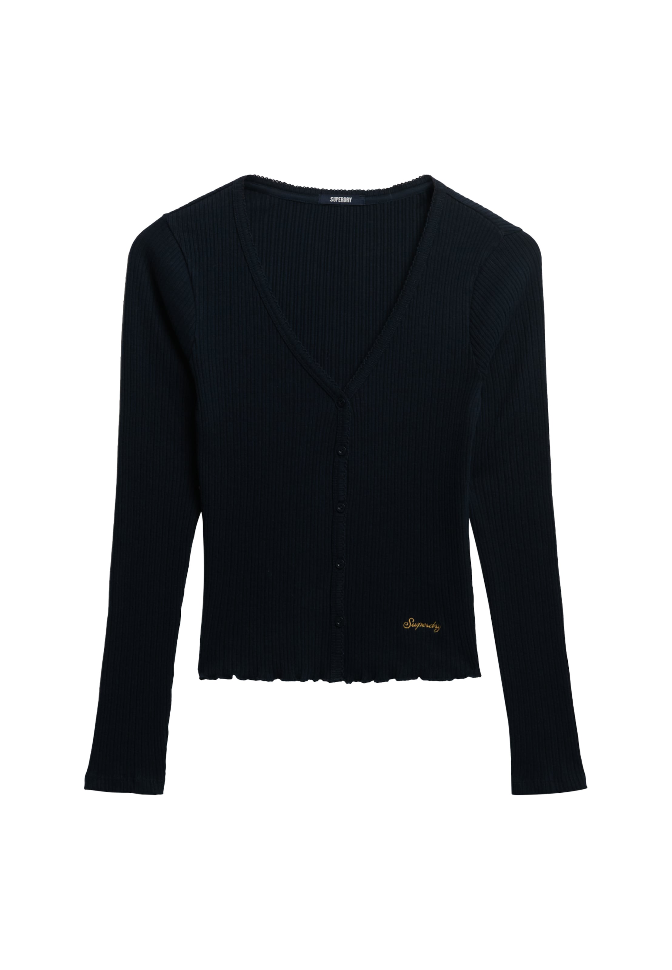 Superdry Langarmshirt »ESSENTIAL BUTTON THRU LS TOP«