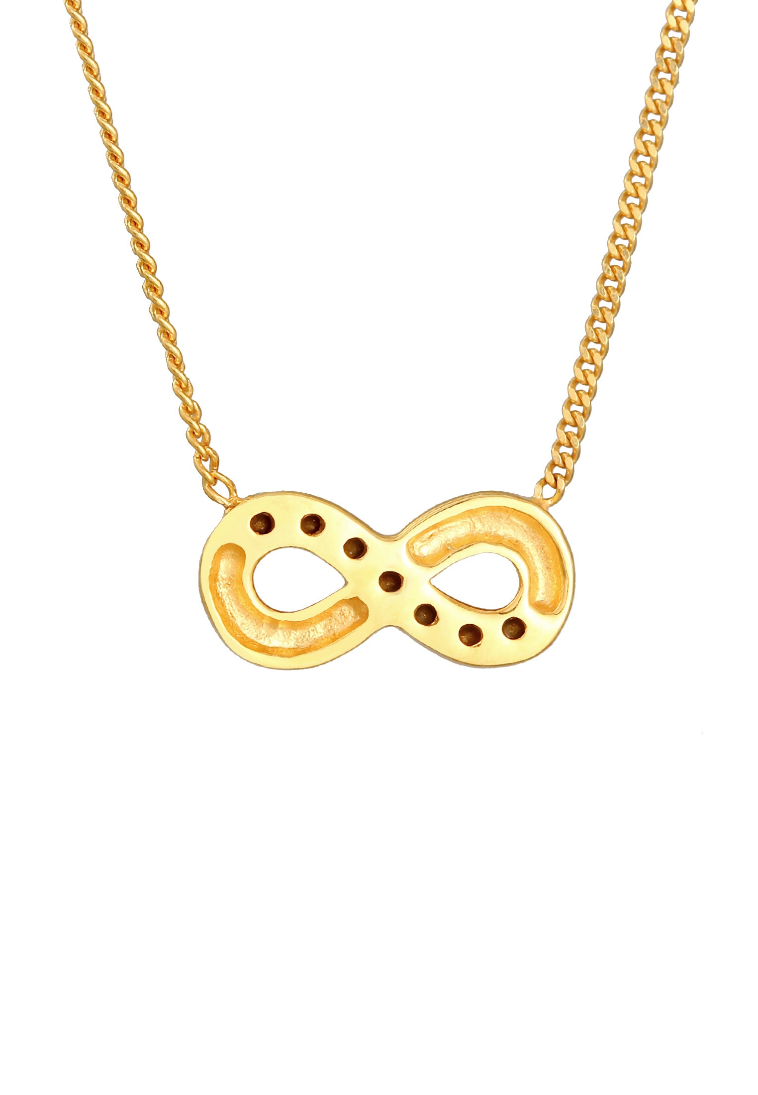 Elli Silberkette »Halskette Infinity Symbol Liebe Kristalle 925 Sterling Silber«