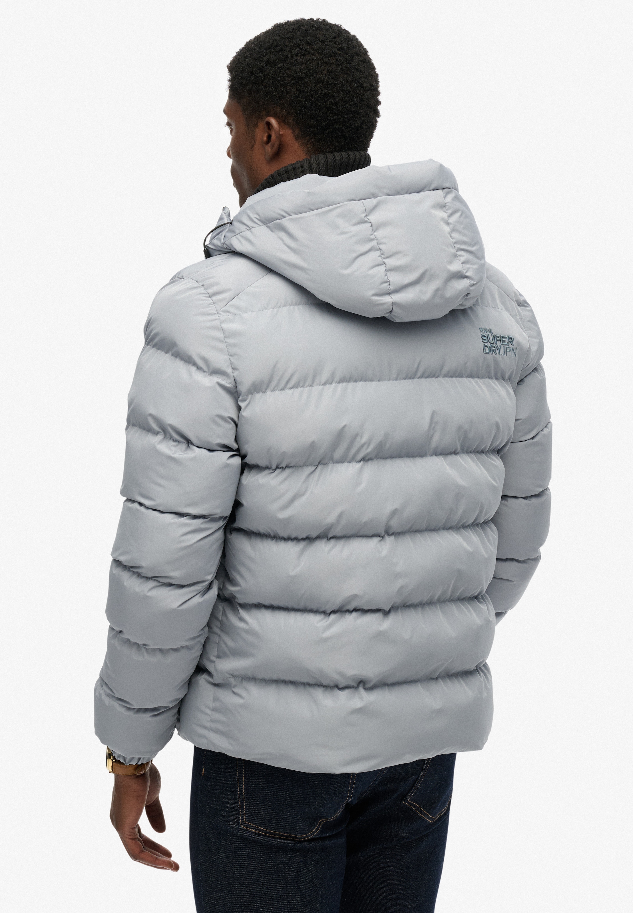 Superdry Steppjacke »HOODED SPORTS PUFFER JACKET«, mit Kapuze