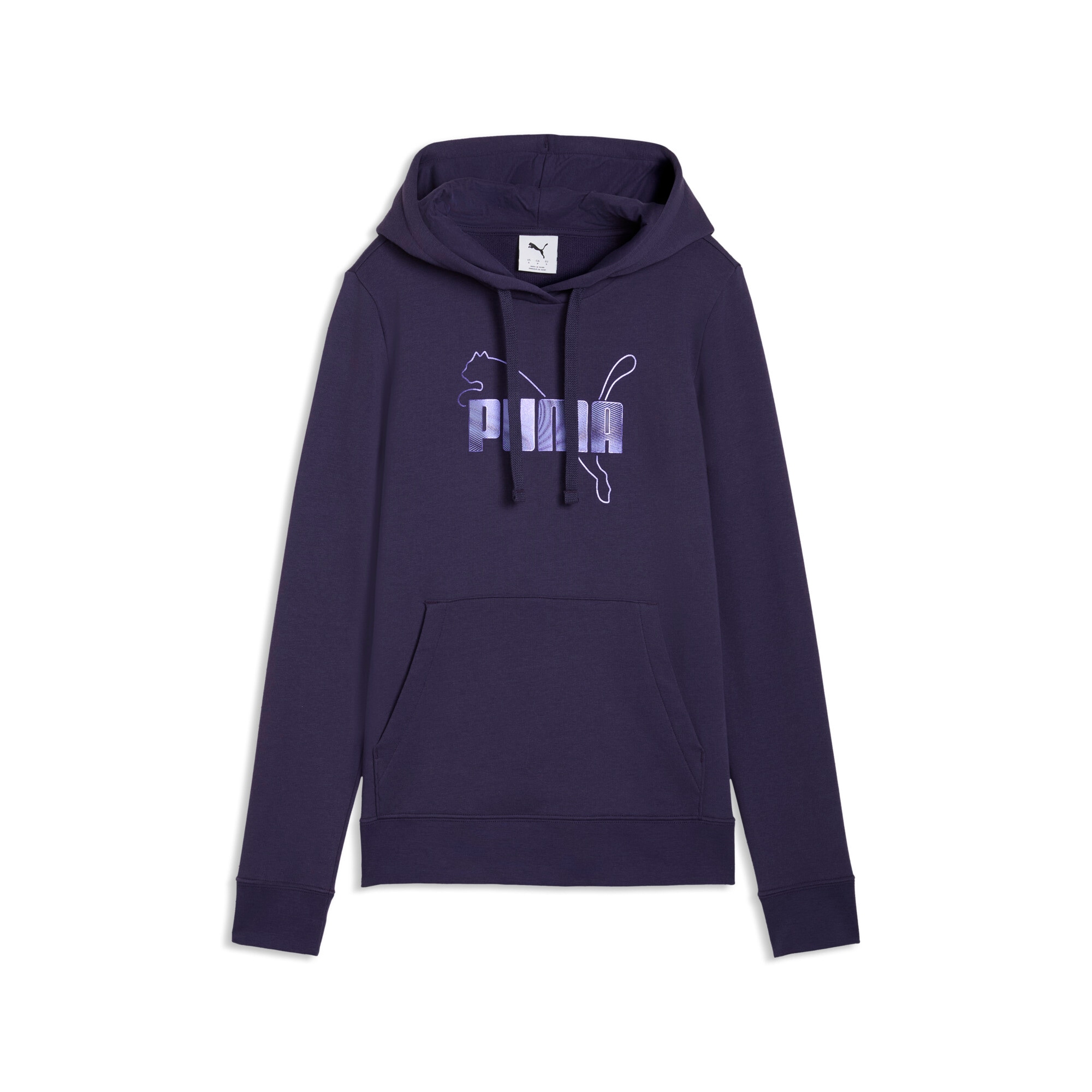 PUMA Kapuzensweatshirt »ESS LOGO LAB METALLIC HOODIE TR«, Regular Fit, mit Print-Applikationen, mit Kängurutasche, mit Kapuze
