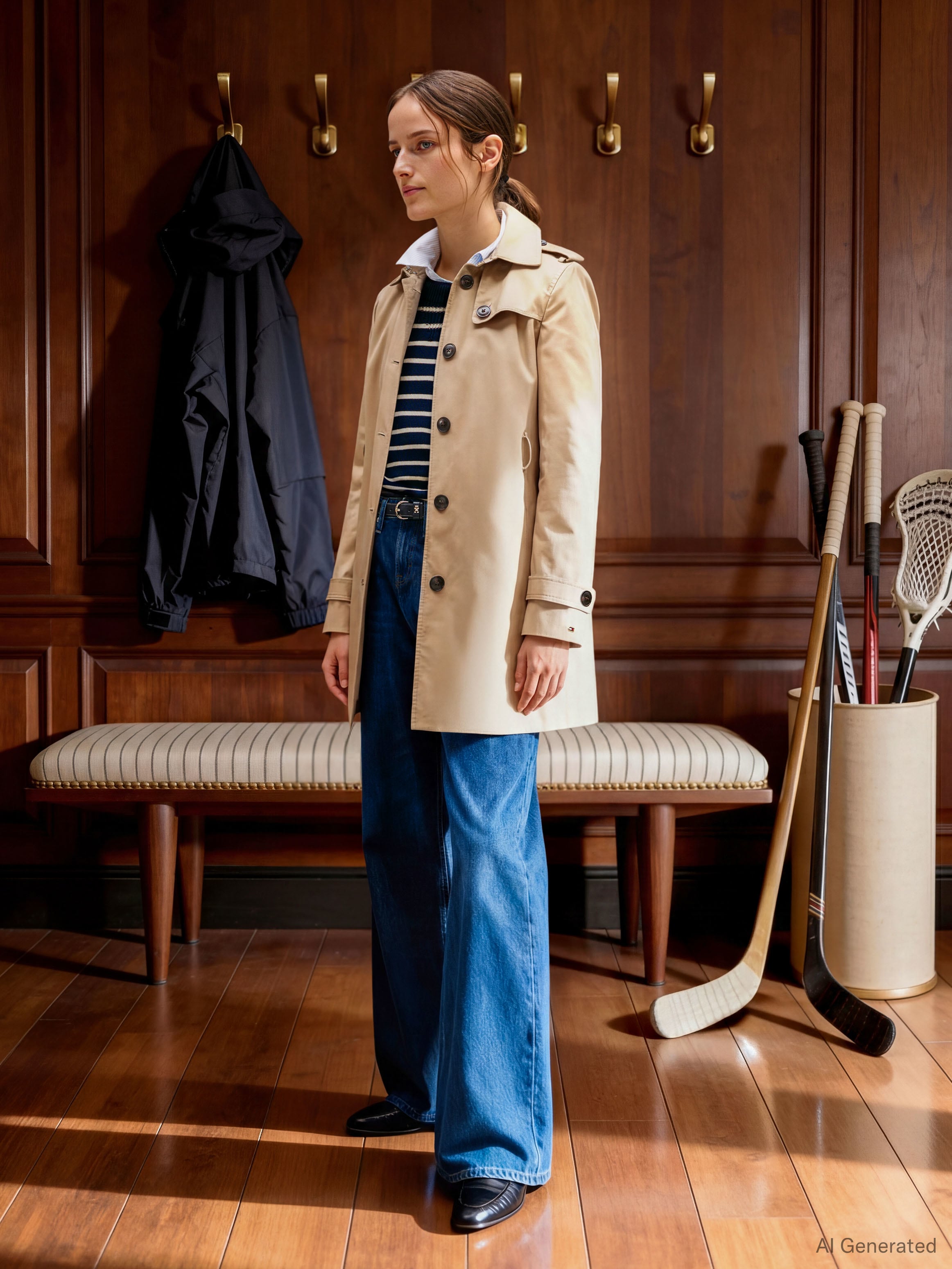 Tommy Hilfiger Langjacke »HERITAGE SINGLE BREASTED TRENCH« mit den typischen Trenchcoat-Details