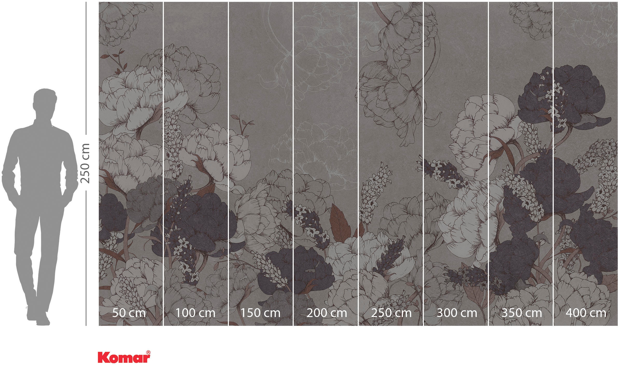 Komar Vliestapete »Digitaldruck Vlies - Beautiful Bijoux - Größe 400 x 250 cm«, bedruckt, Wohnzimmer, Schlafzimmer