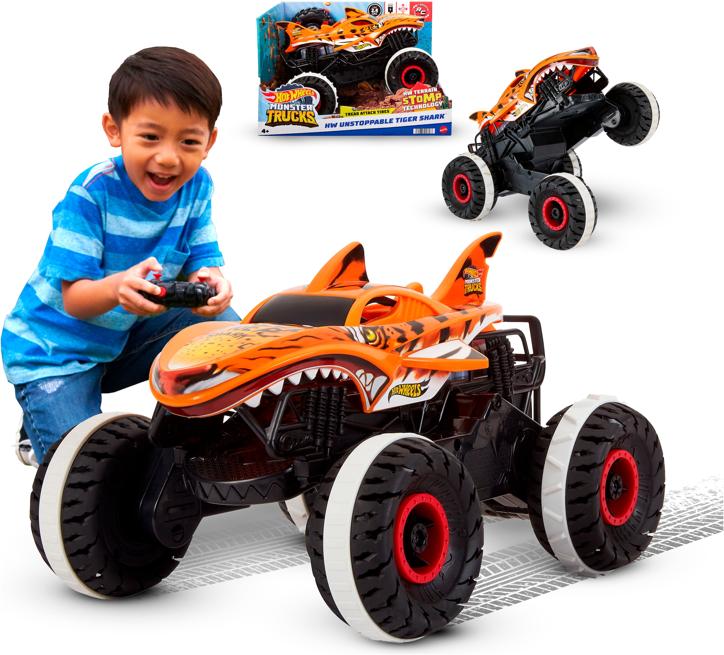 Hot Wheels RC-Auto »Tiger Shark Monster Truck«