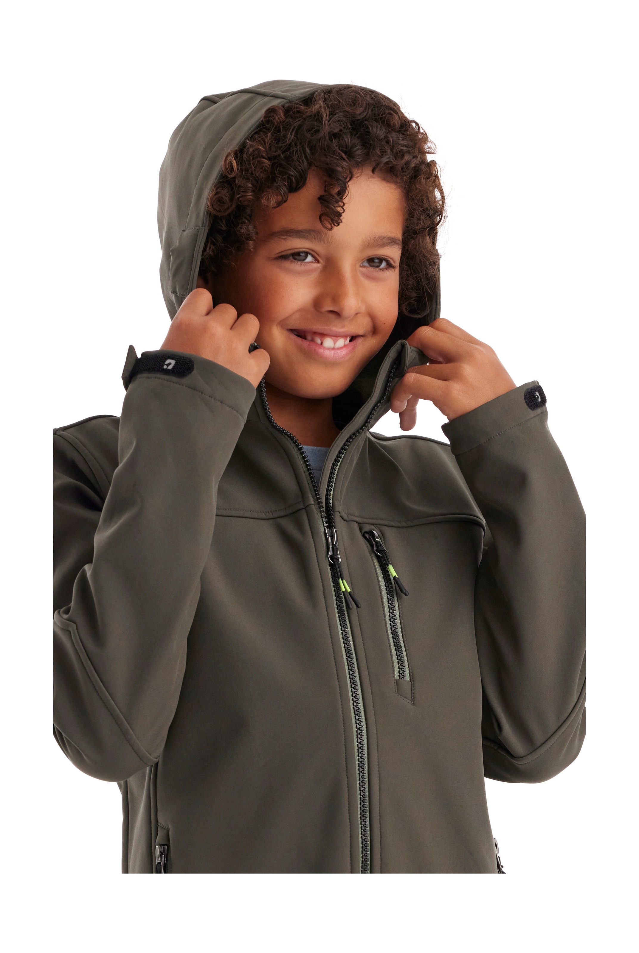 Killtec Softshelljacke »Jungen Softshelljacke«, Wasserabweisende Softshelljacke mit Fleece und verstellbaren Details