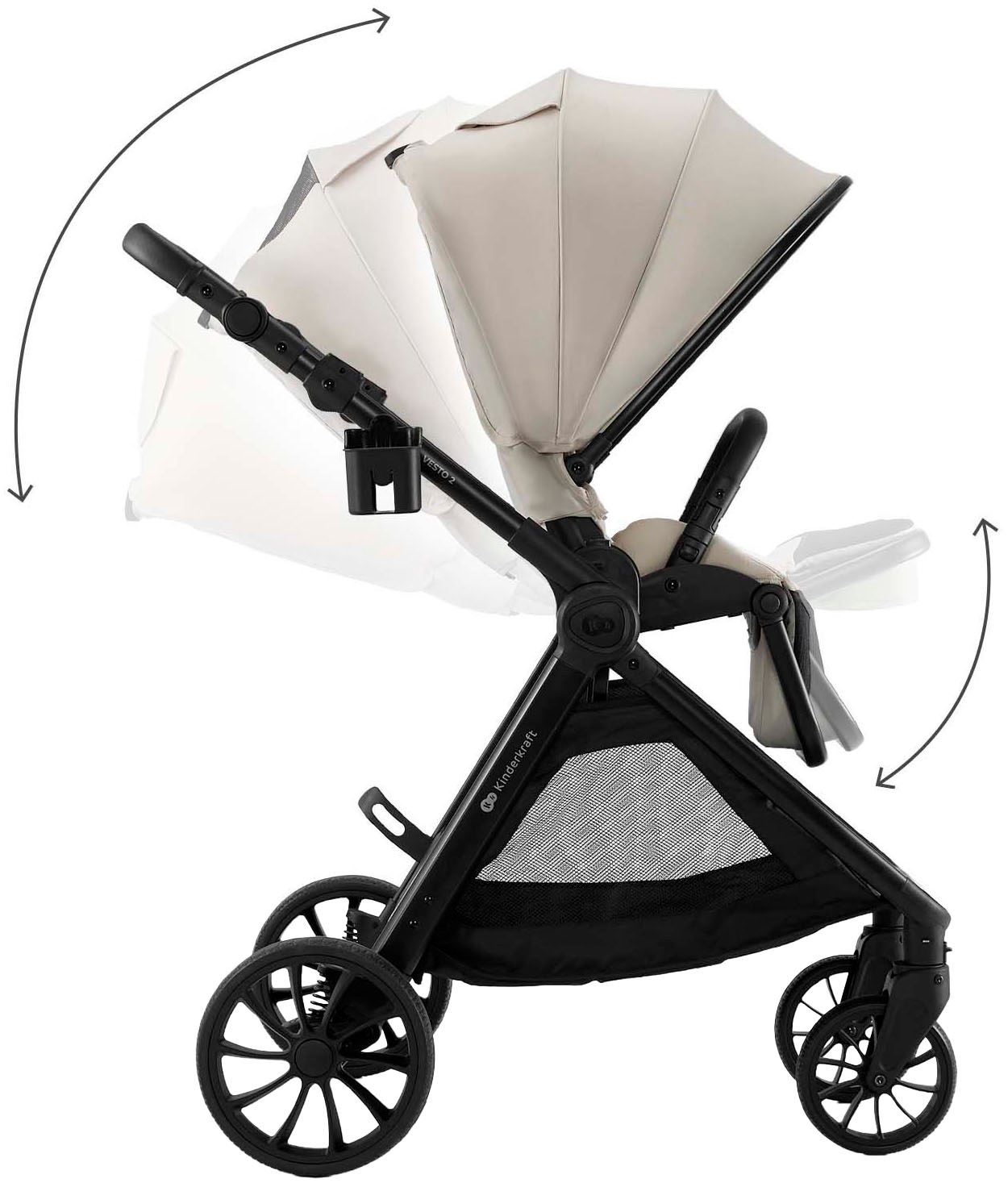 Kinderkraft Kombi-Kinderwagen »VESTO 2 - 2in1« 22 kg
