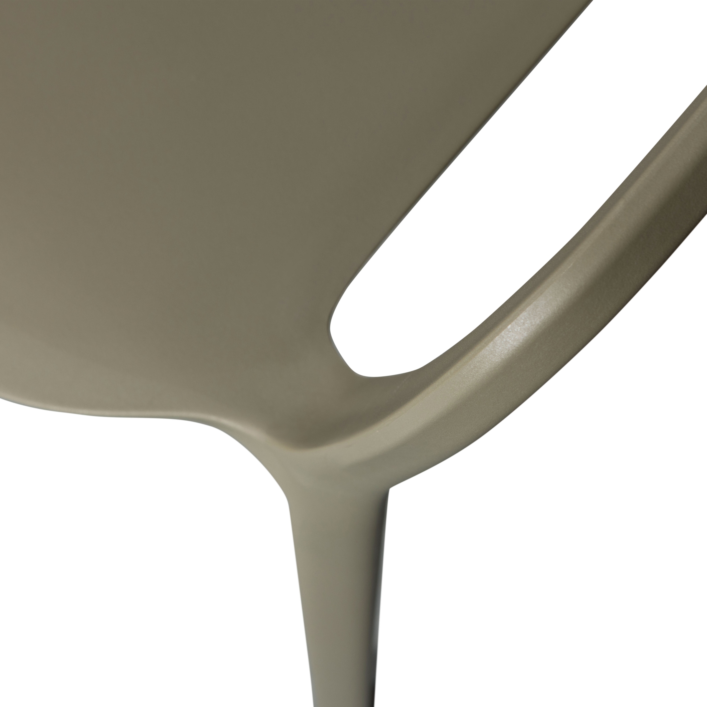 WOOOD Esszimmerstuhl »Bent Polypropylen stapelbar für In- und Outdoor, H 75 x B 57 x T 56 cm« () (Set, 2 St) Tragkraft 150 kg, fertig montiert, wasserabweisendes