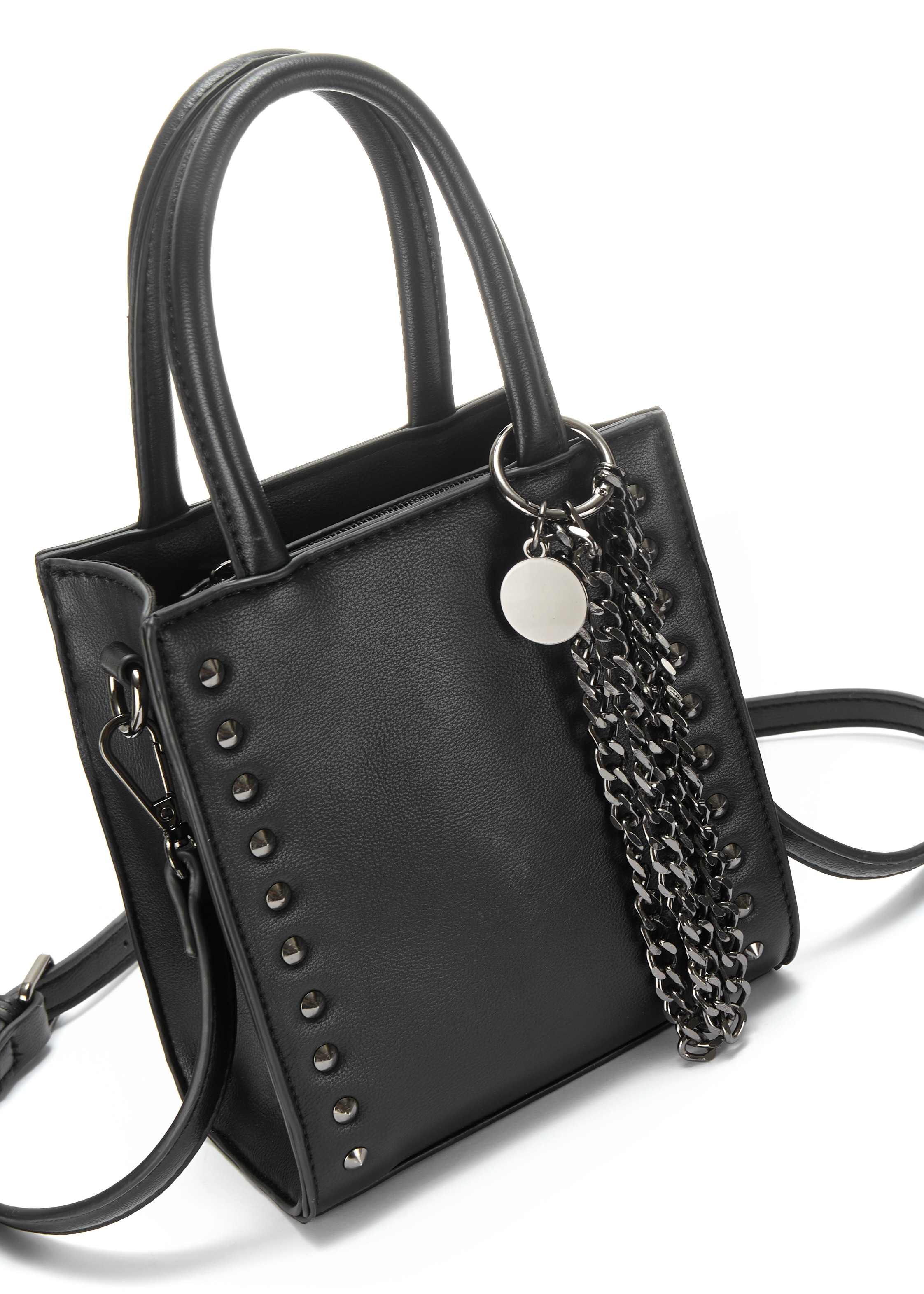 Vivance Handtasche »Minibag«, mit Nietendetails, Schultertasche, Henkeltasche, Crossbody Bag VEGAN