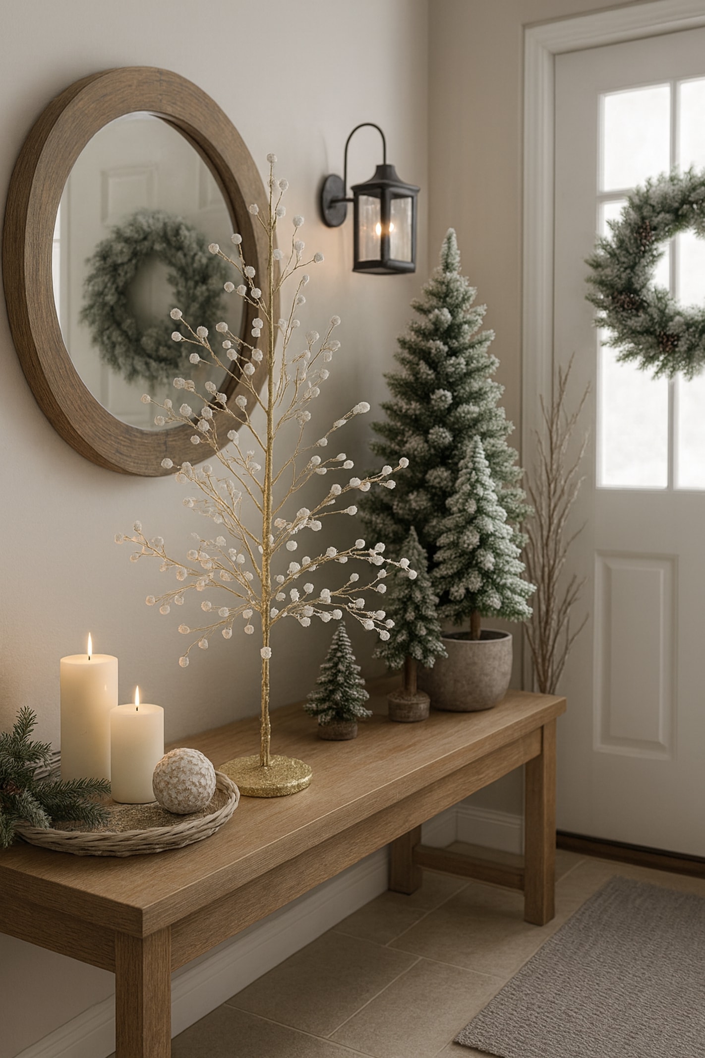 I.GE.A. Kunstbaum »Dekobaum mit Acryl-Steinchen« und Glimmer Weihnachtsbaum Christbaum Weihnachtsdeko