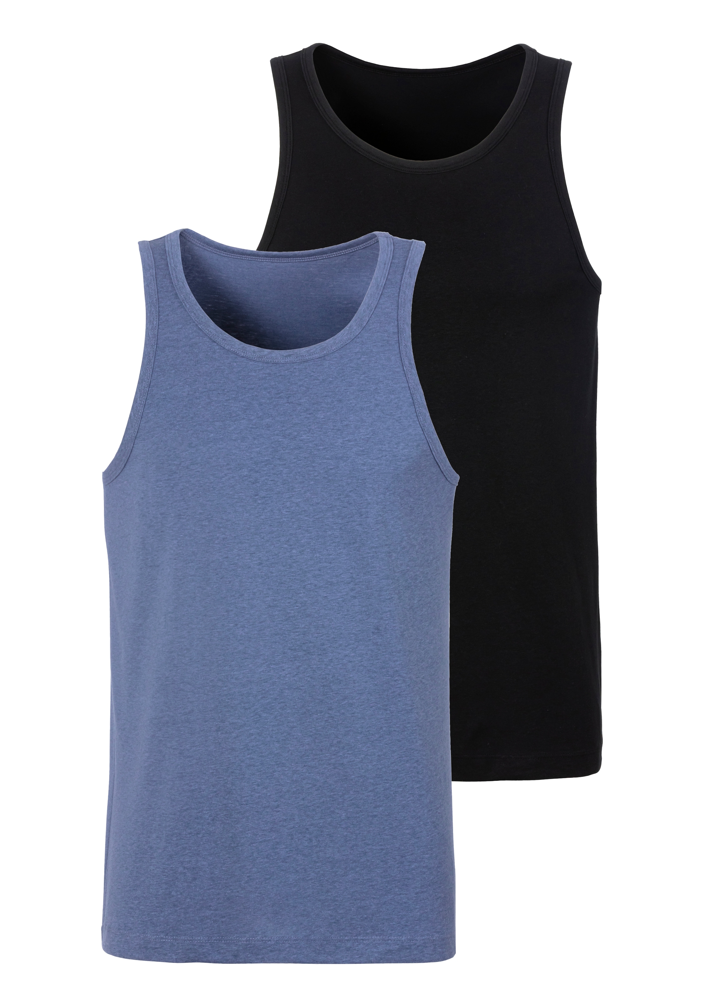 John Devin Tanktop, (Packung, 2), in schöner Melange-Optik