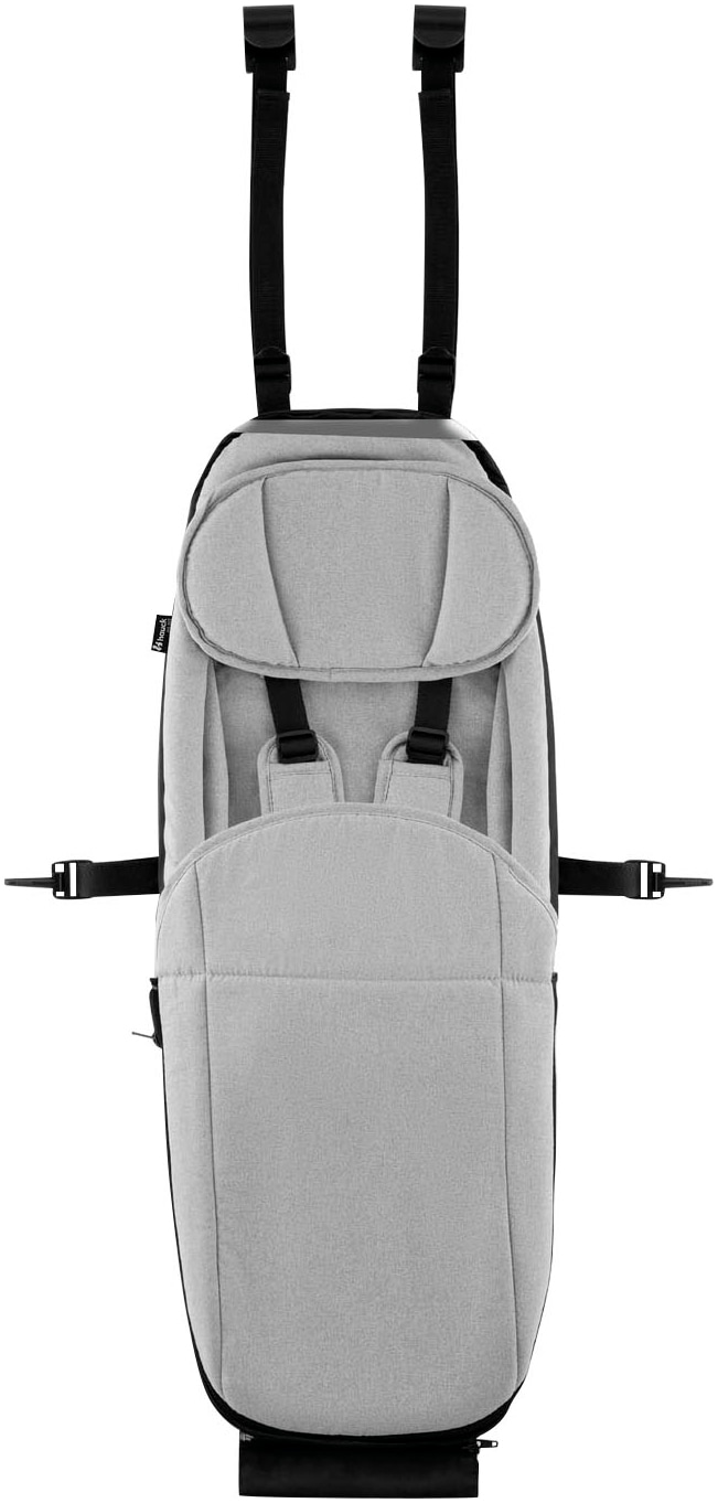 Hauck Fahrradkinderanhänger »Baby Lounger 2 Grey«, mit Beindecke