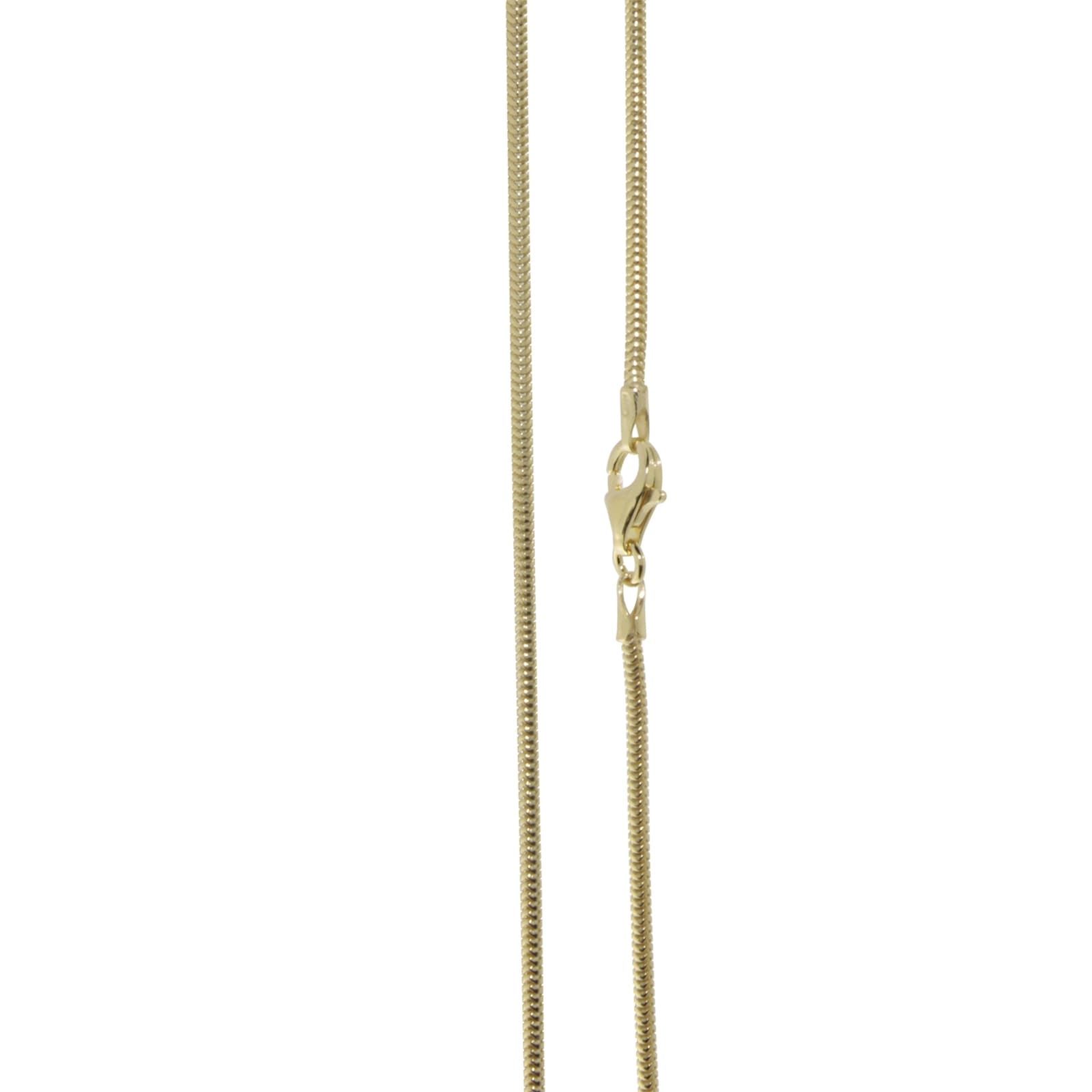 OSTSEE-SCHMUCK Silberkette »- Schlange 1,6 mm - Silber 925/000, vergoldet -,«