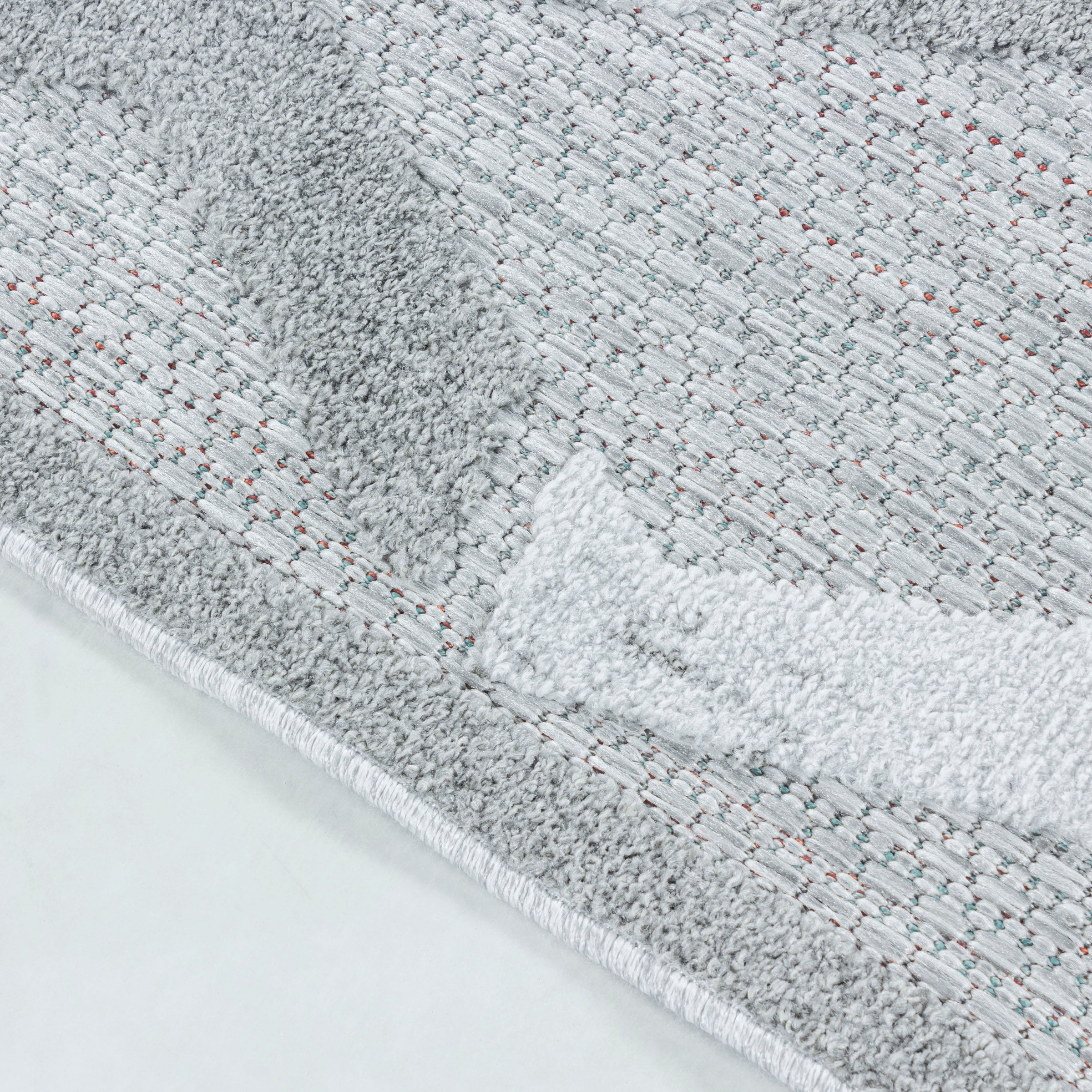 Ayyildiz Teppiche Teppich »BAHAMA 5158«, rechteckig, 8 mm Höhe, Läufer, Flachflor mit Hoch-Tief-Struktur, In-und Outdoor geeignet