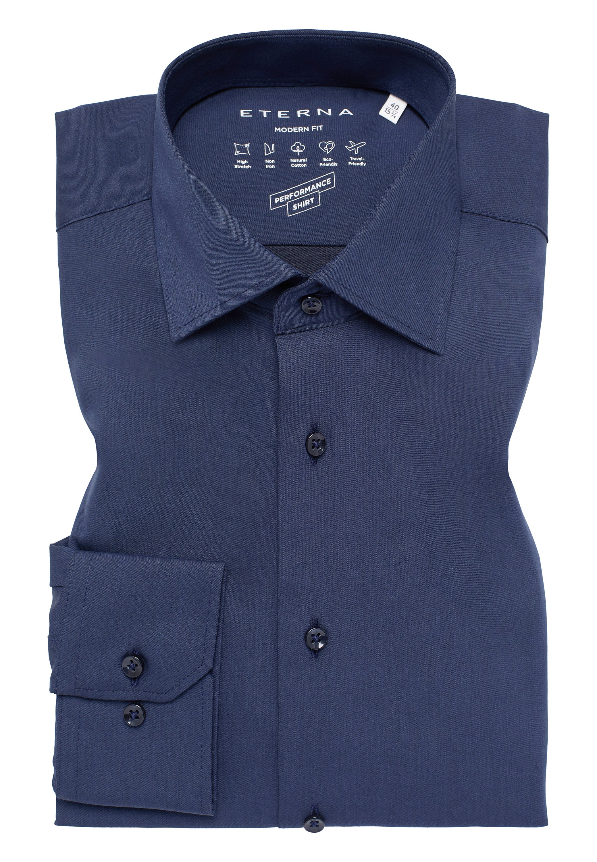 Eterna Langarmhemd »MODERN FIT«, NON IRON (bügelfrei)
