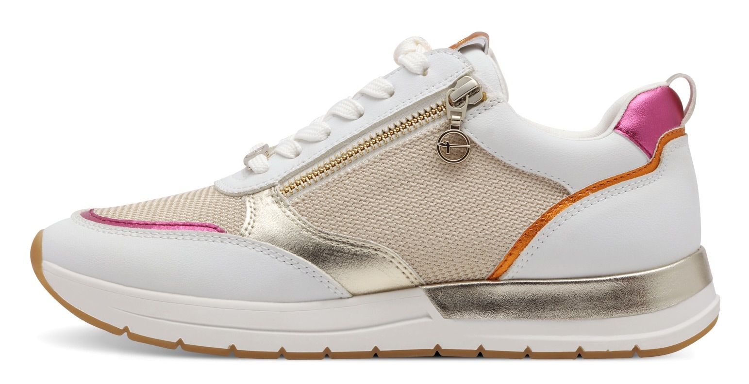 Tamaris Keilsneaker, Freizeitschuh, Halbschuh, Schnürschuh in schmaler Form