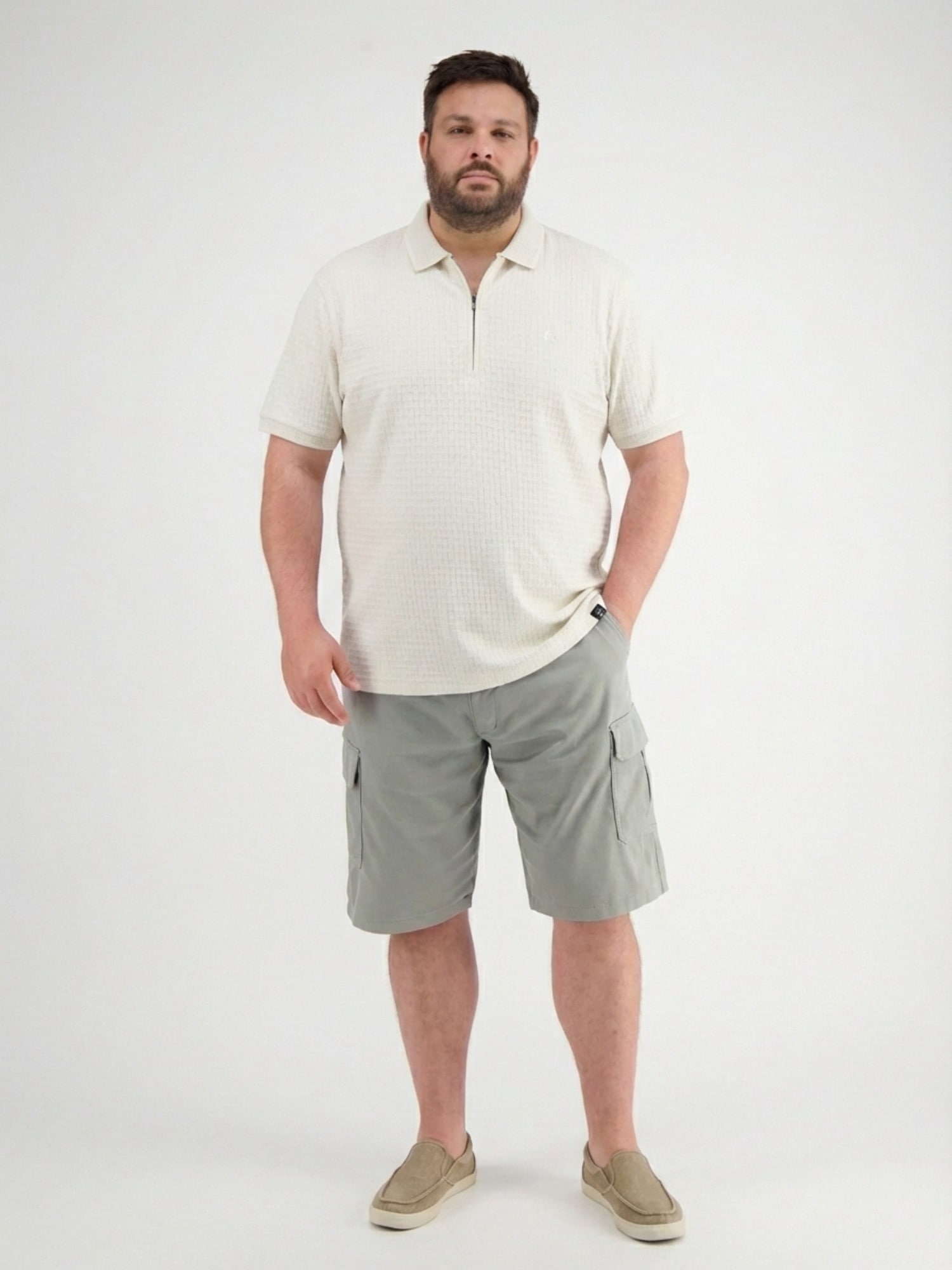 LERROS Poloshirt »Poloshirt mit Reißverschlusskragen, grosse Größen«