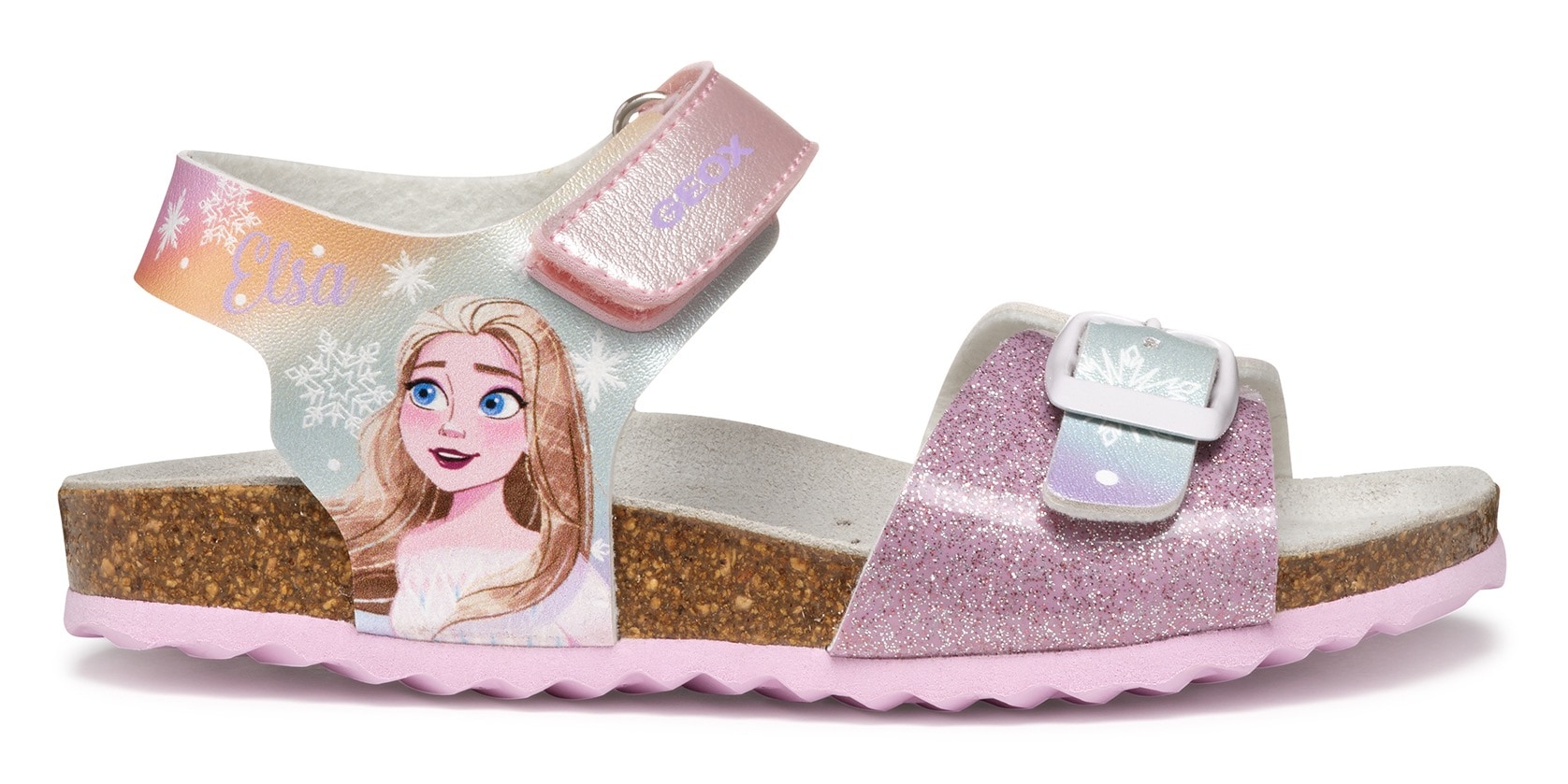 Geox Sandale »J ADRIEL GIRL«, Sommerschuh, Klettschuh mit Elsa-Motiv