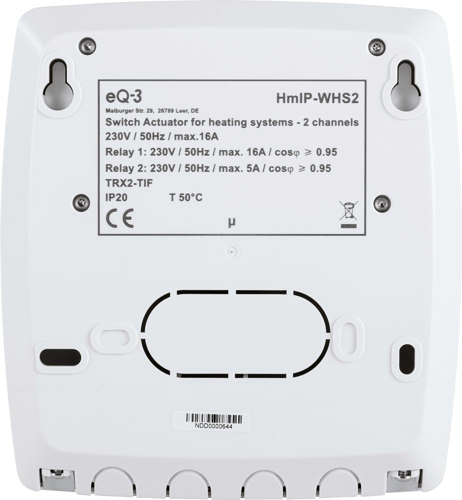 Homematic IP Smart-Home-Steuerelement »Schaltaktor für Heizungsanlagen – 2-fach (150842A0)«