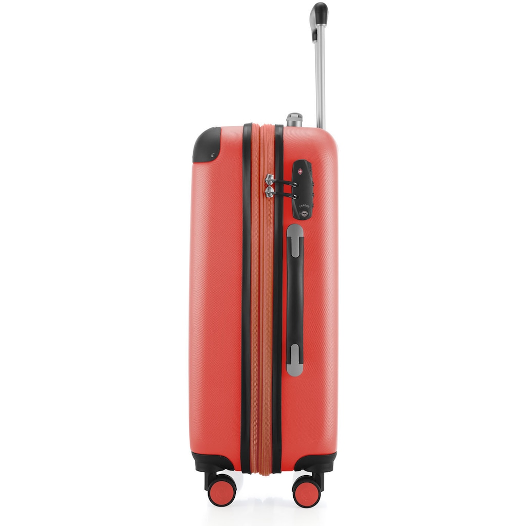 Hauptstadtkoffer Hartschalen-Trolley »Spree, 55 cm, korall«, 4 Rollen