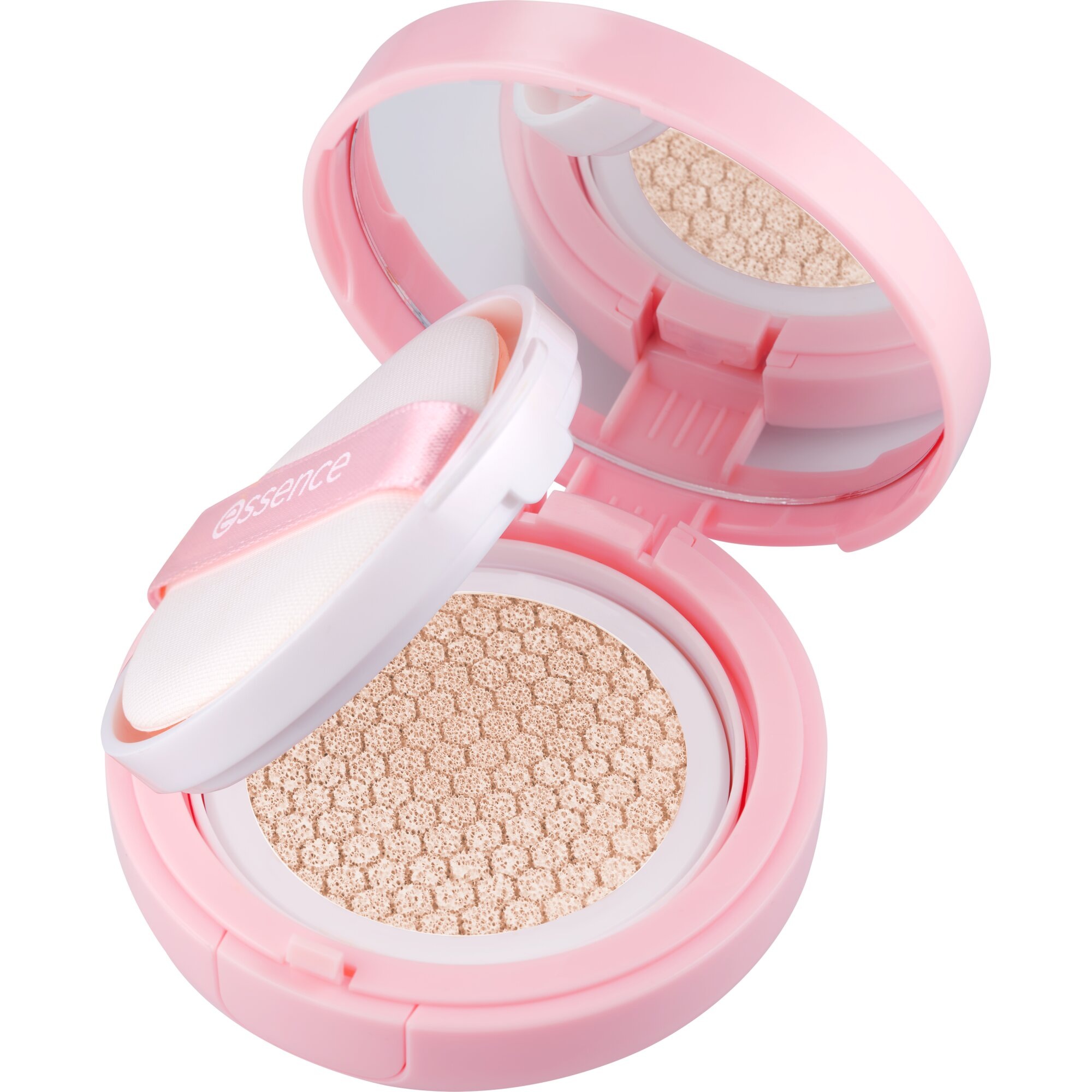 Essence Foundation »BRIGHTEN UP! cushion foundation« 3-tlg., flüssige Textur, aufbaubare Deckkraft, wasserfest, aufhellend