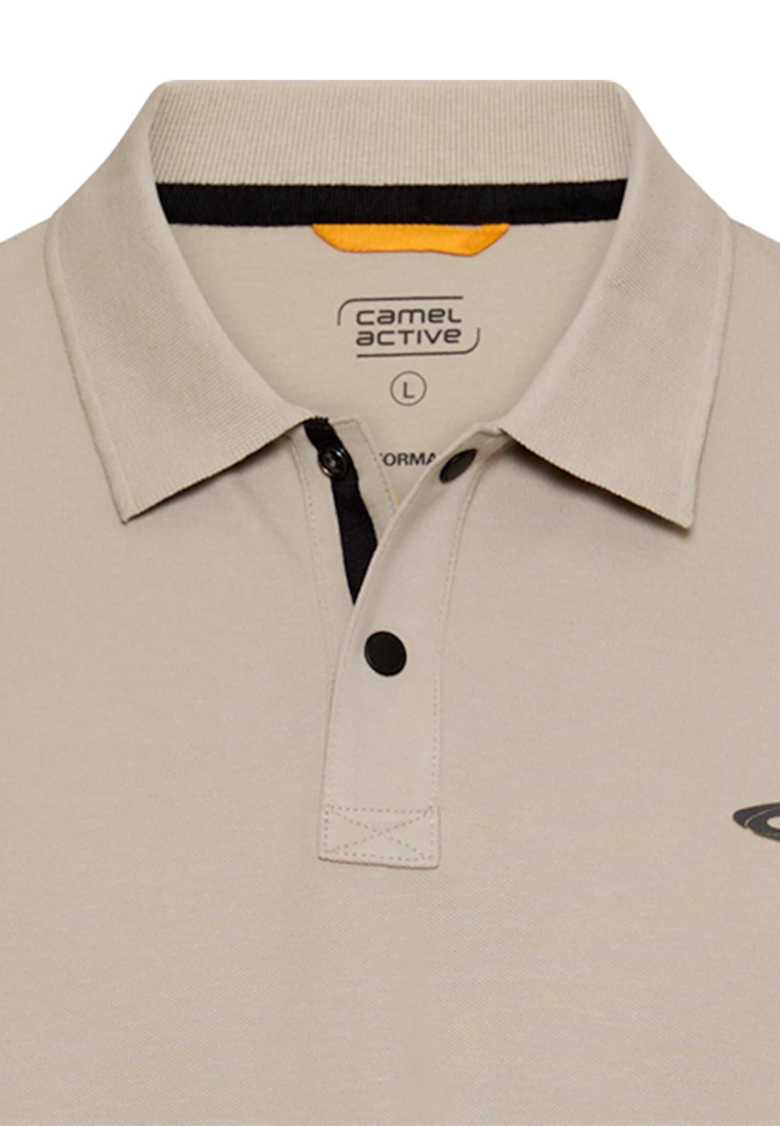 camel active Poloshirt kurzarm, mit Logo-Stickerei