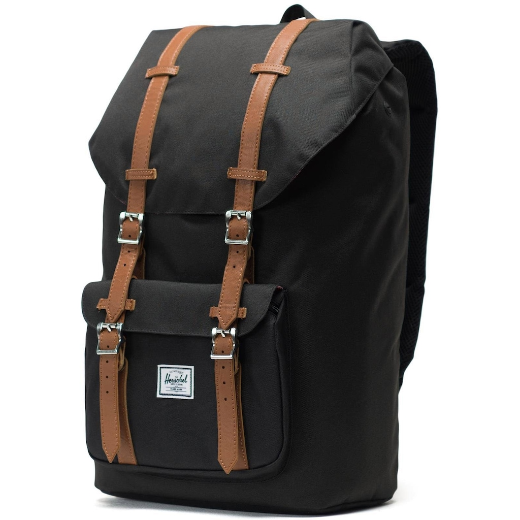 Herschel Laptoprucksack »Classic, Little America, Black/Tan«