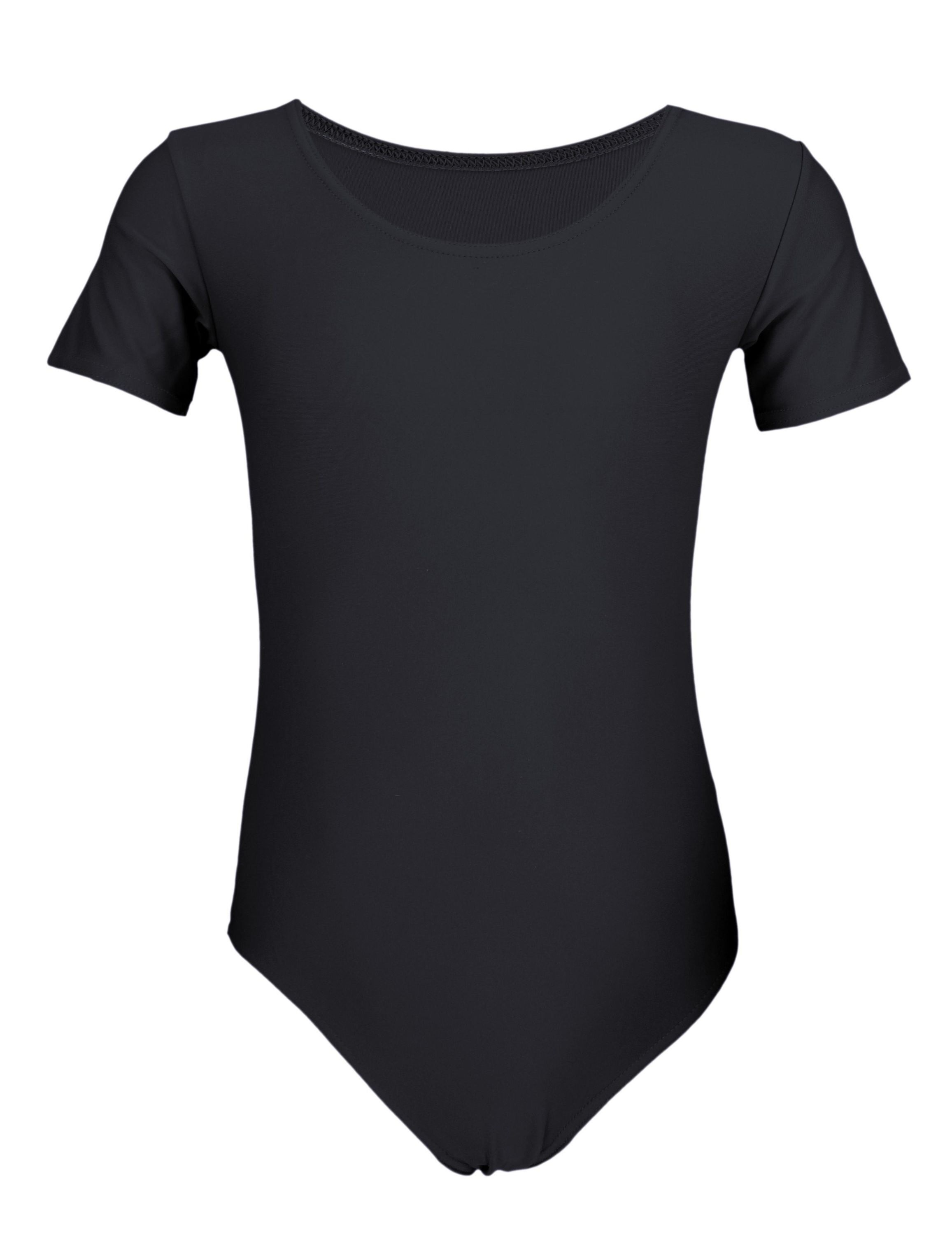 AQUARTI Turnanzug »Body Mädchen Kurzarm Ballettanzug Einfarbig«