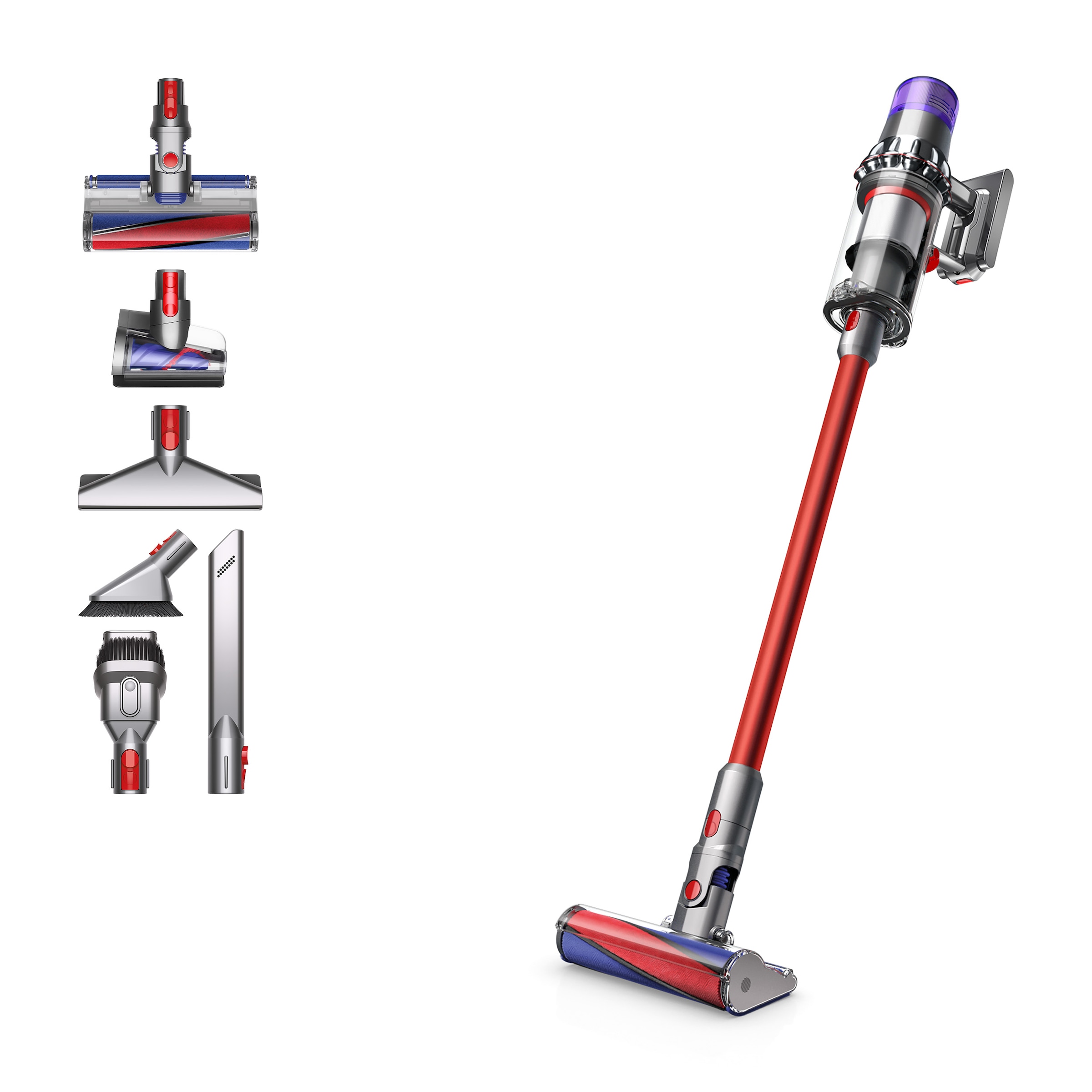 DYSON Akku-Hand-und Stielstaubsauger »V11™ Fluffy (Nickel/Rot)«