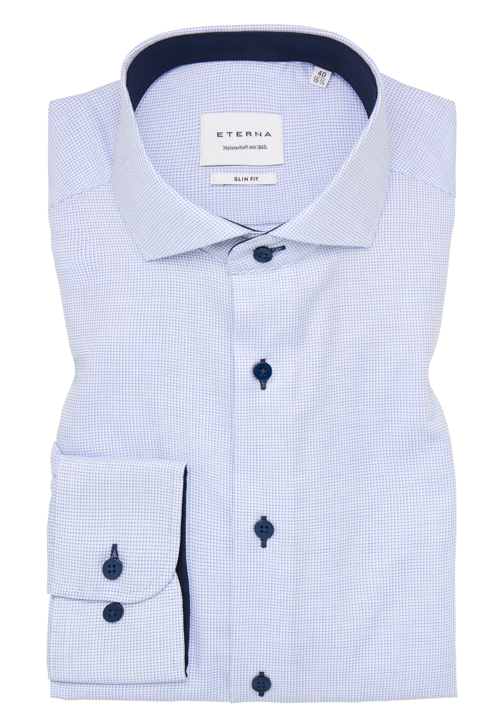 Eterna Langarmhemd »SLIM FIT«, NON IRON (bügelfrei)